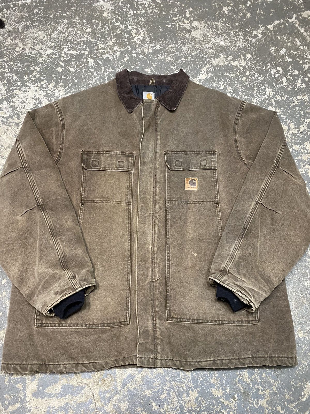 Carhartt × Vintage Vintage Carhartt Arctic Faded Brown Insulated Work Jacket Size US XL / EU 56 / 4 - 9 Thumbnail