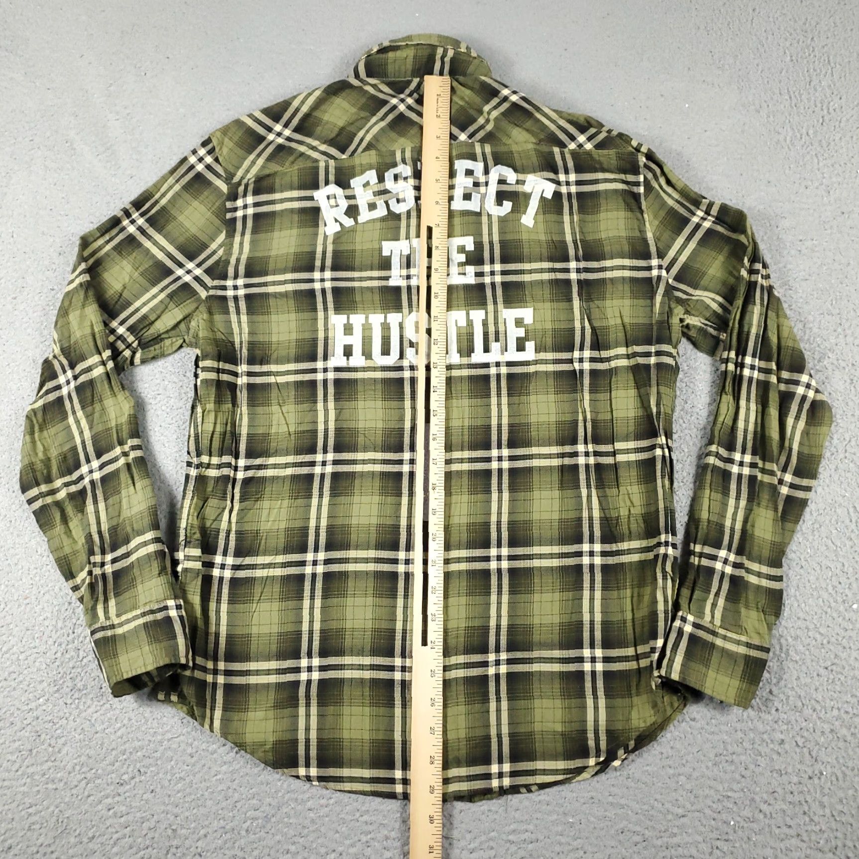 American Eagle Outfitters American Eagle Outfitters Shirt Mens Medium Green Plaid Button-Up Long Sleeve Cotton Size US M / EU 48-50 / 2 - 3 Thumbnail