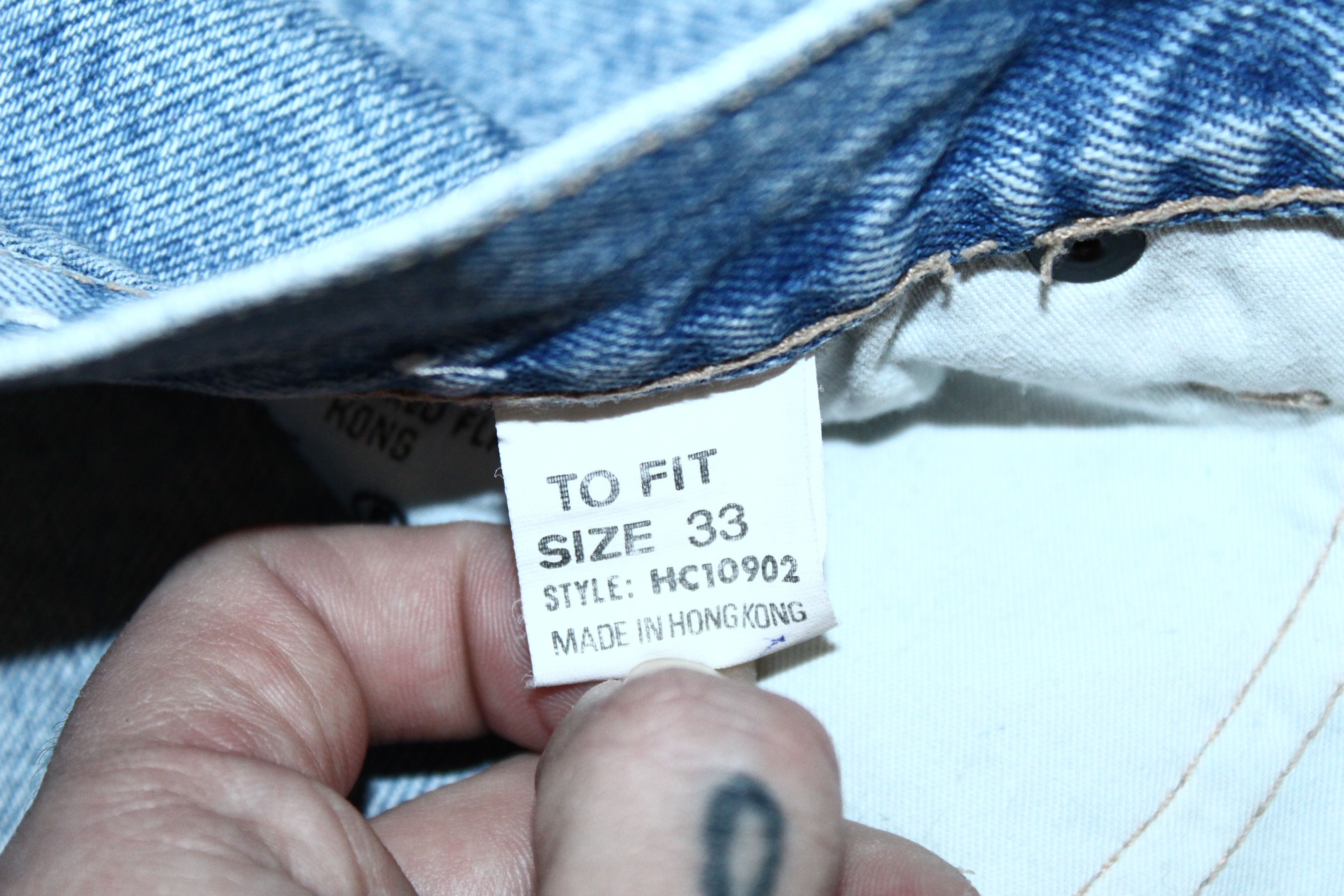 Japanese Brand Rare🔥80's Hard Core essential taper stonewash baggy jeans Size US 33 - 8 Thumbnail