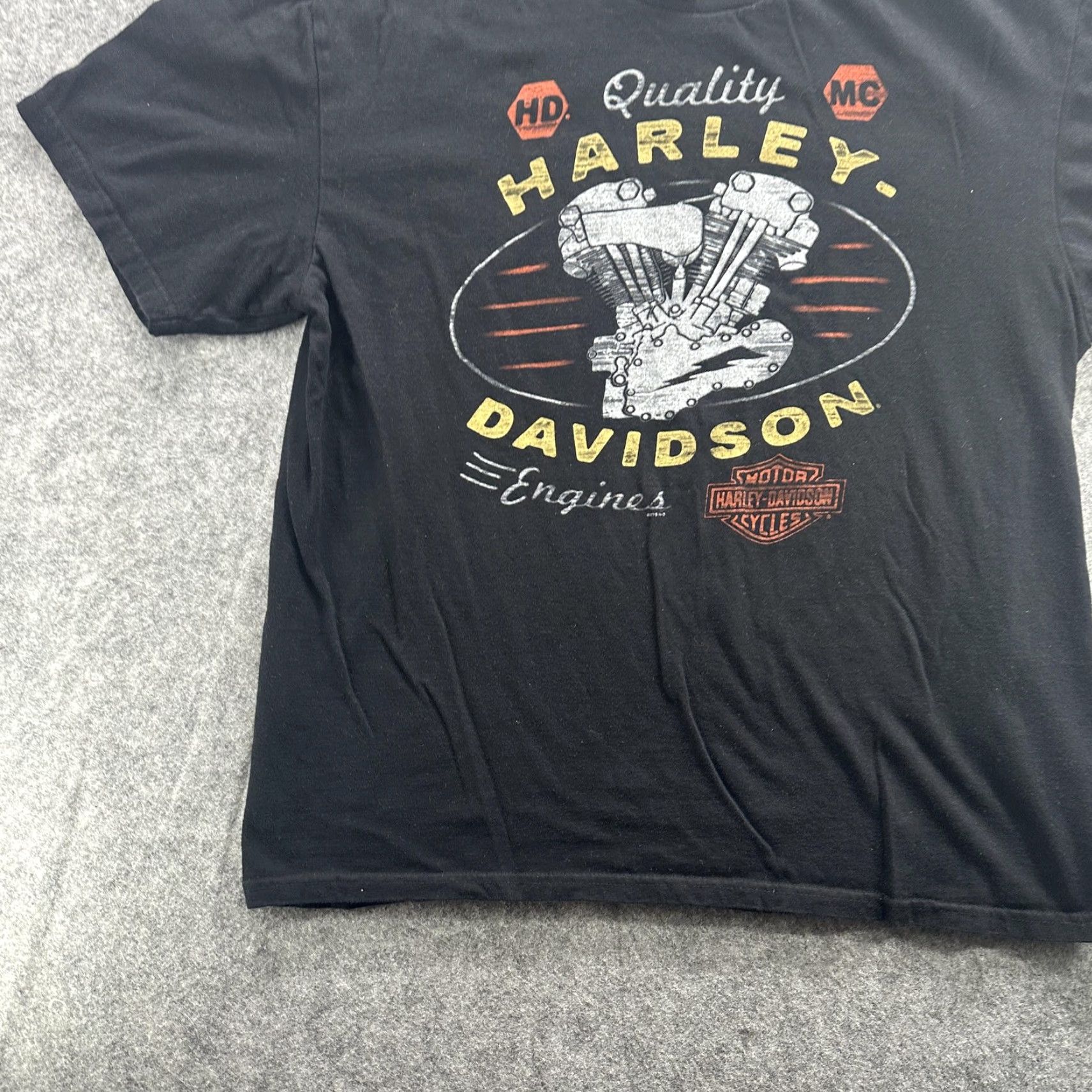 Harley Davidson Harley Davidson Shirt Mens Extra Large Black Route 66 Engine Graphic Tee Mens Size US XL / EU 56 / 4 - 3 Thumbnail