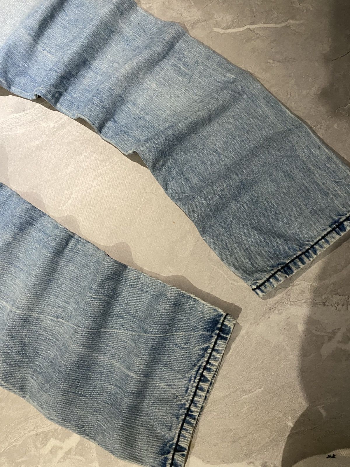 Japanese Brand Rare Distressed Washed Slim Jean / Number Nine Style / Y2K Size US 32 / EU 48 - 8 Thumbnail