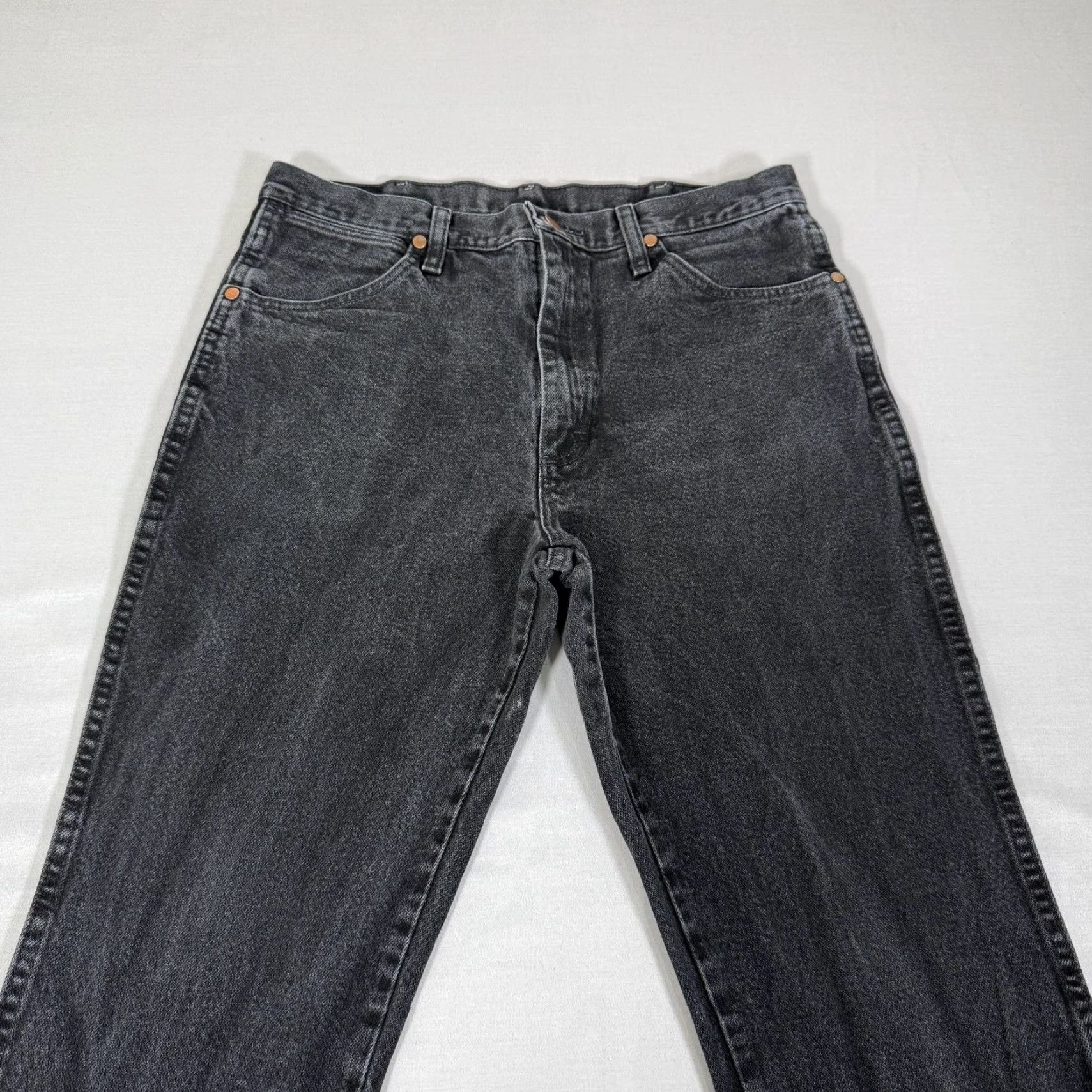 Wrangler VINTAGE Wrangler Jeans Mens 34x32 Black 936 Slim Fit Denim Pants Western Cowboy Cut Work Size US 34 / EU 50 - 2 Thumbnail