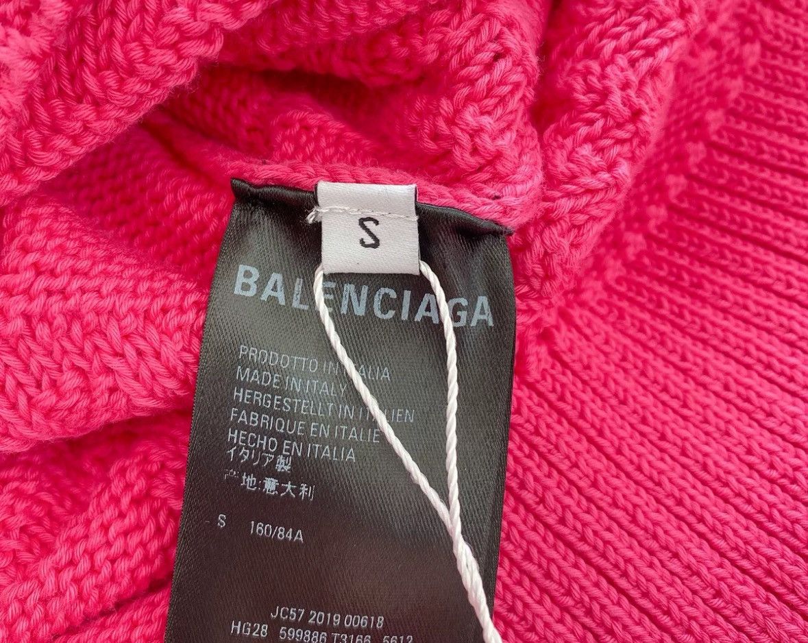Balenciaga Balenciaga Rose Red Knitted Sweater2412-Nextarrow Size US S / EU 44-46 / 1 - 6 Thumbnail