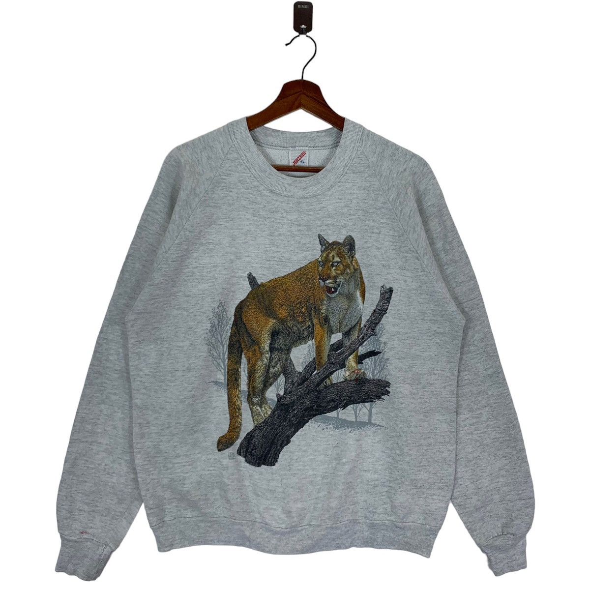 Habitat × Vintage VINTAGE JEEZER CHEETAH ON THE TREE HUNTING CREWNECK Size US XL / EU 56 / 4 - 1 Thumbnail