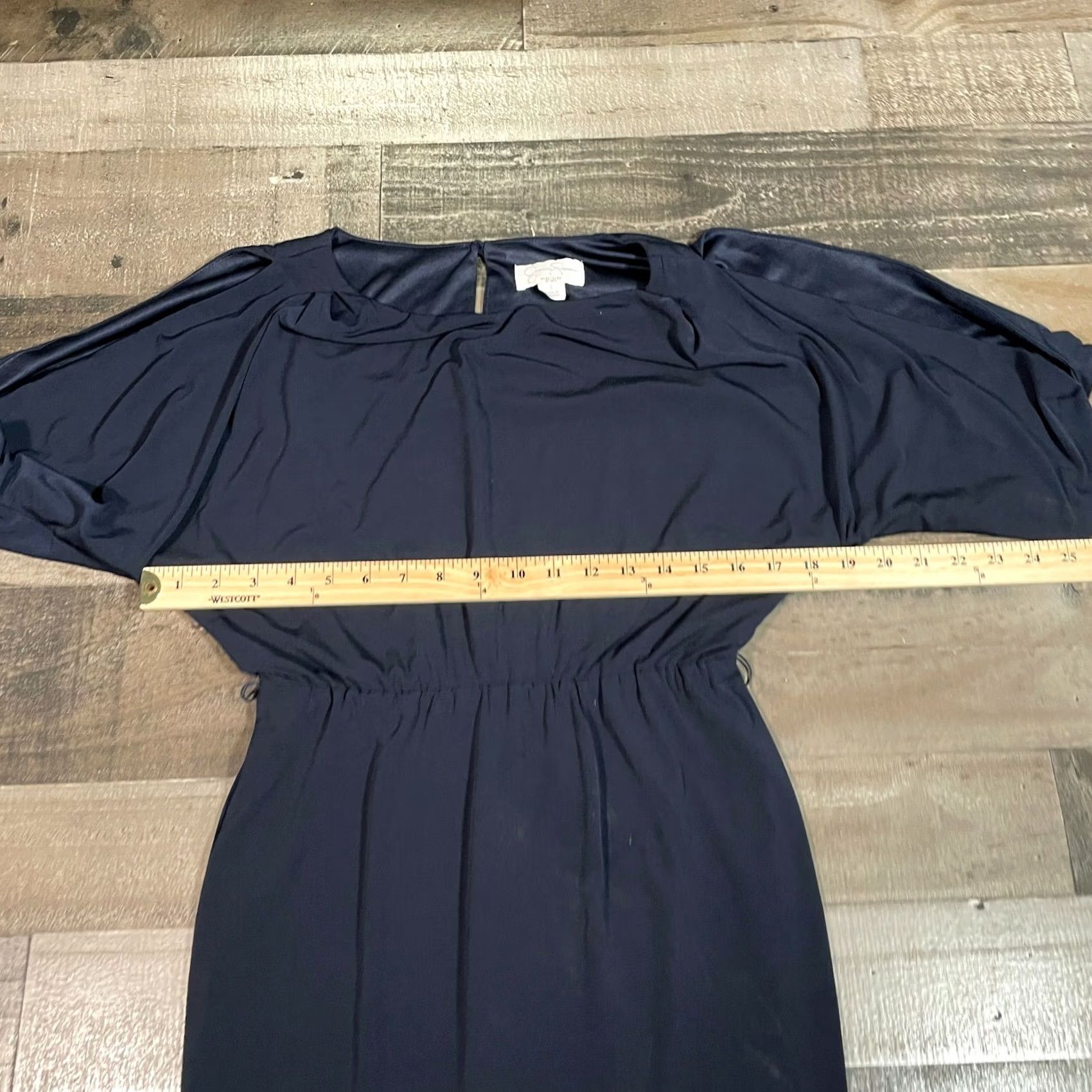 Jessica Simpson Jessica Simpson Dress Womens S Small Blue Mini Round Neck Short Dolman Sleeves Size 28" / US 6 / IT 42 - 4 Thumbnail
