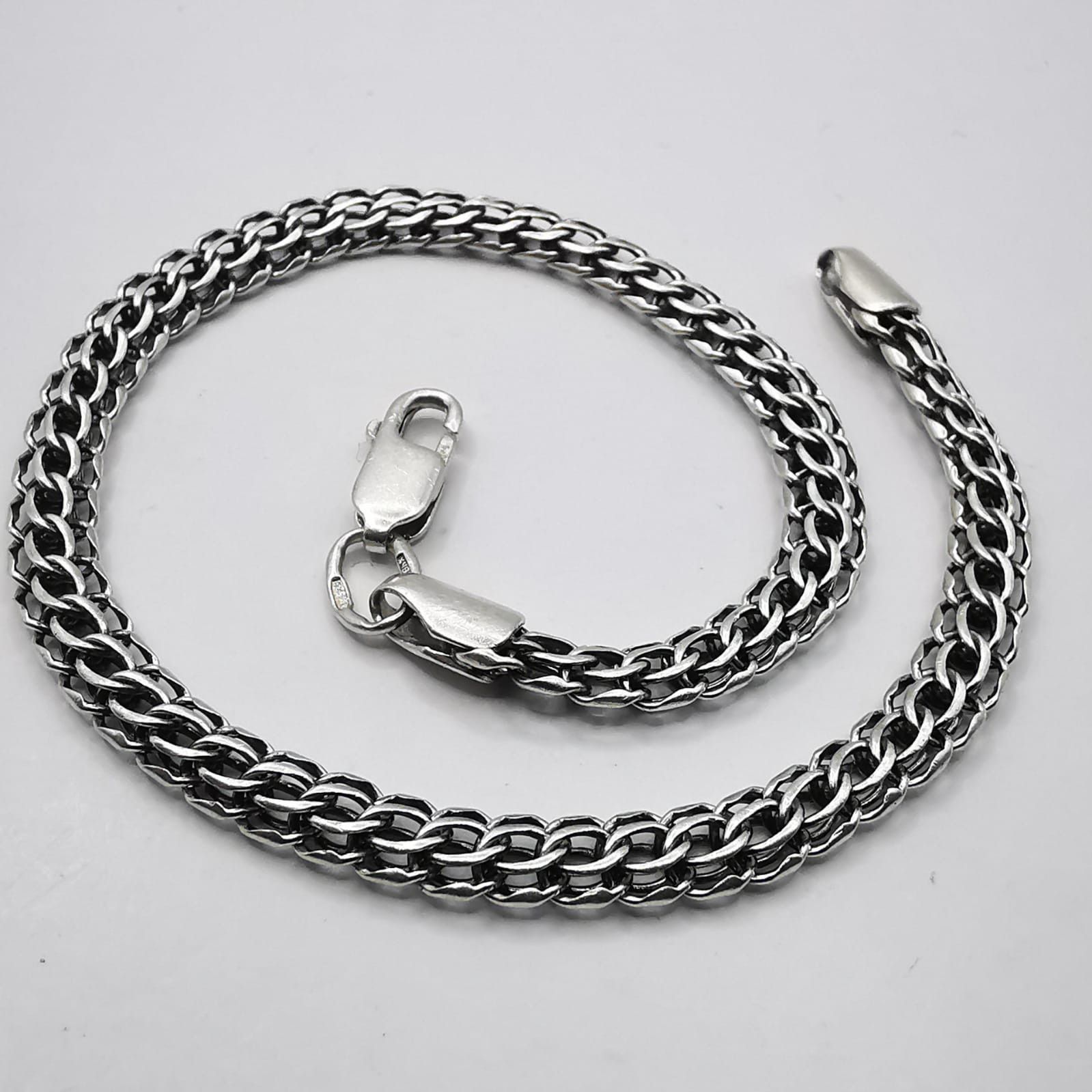 Vintage Bracelet Jewelry 925 Sterling SilverHandmade 618g