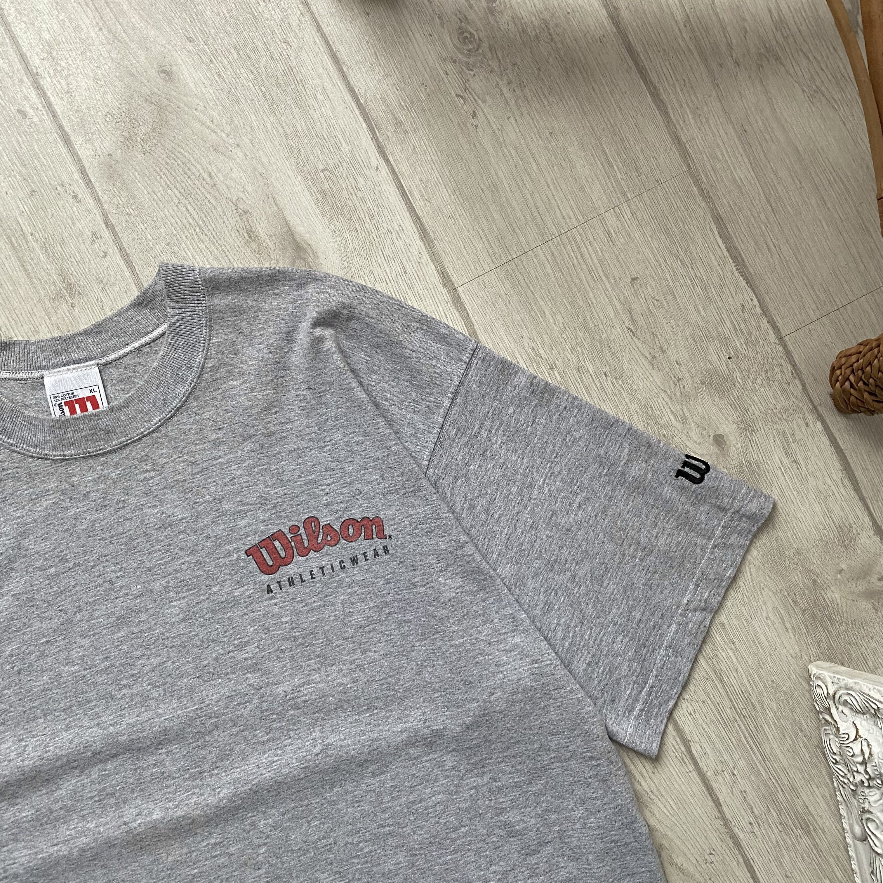 Wilson 🎾 CRAZY VINTAGE WILSON ATHLETICS LOGO TEE PERFECT WEAR Size US XL / EU 56 / 4 - 2 Thumbnail