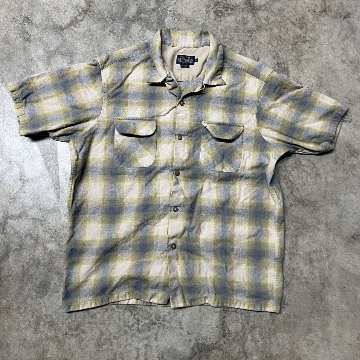 L.L. Bean × Pendleton × The North Face Pendleton Plaid Wool Loop Collar Short-Sleeve Flannel Shirt Size US XL / EU 56 / 4 - 4 Thumbnail
