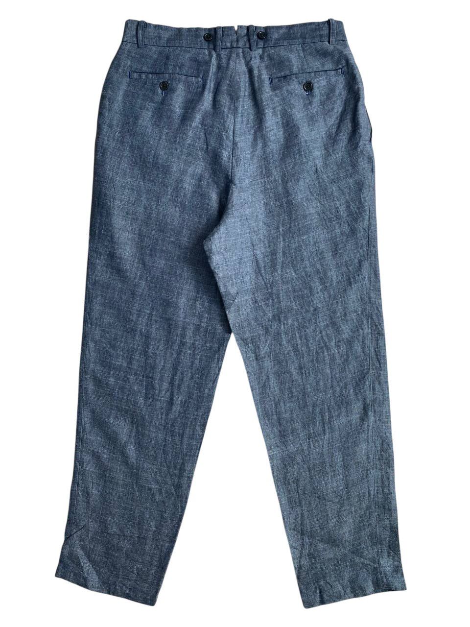 Nigel Cabourn Nigel Cobourn Blue Linen Ballon Fit Pants Size US 34 / EU 50 - 7 Thumbnail