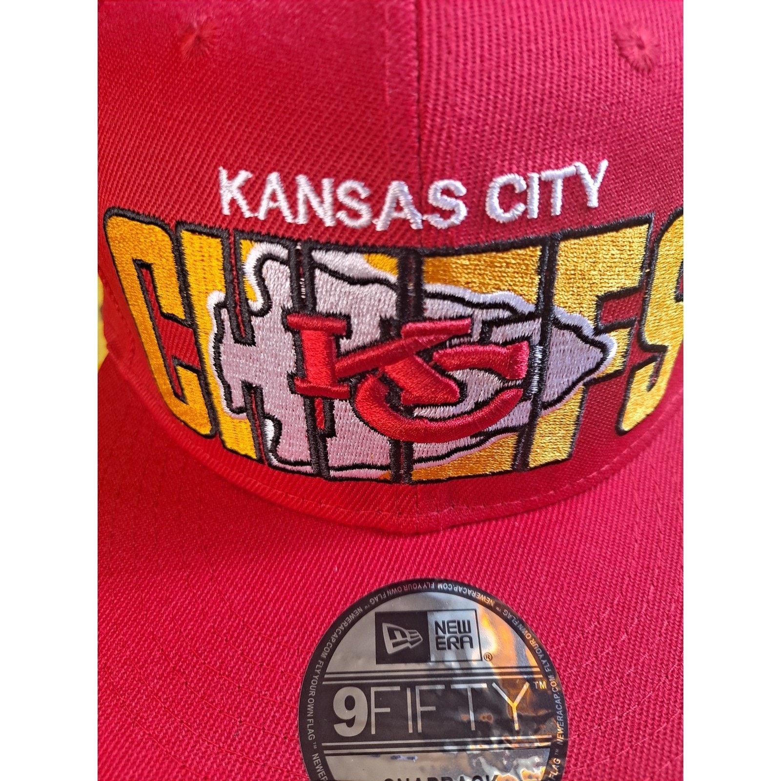 New Era Kansas City Chiefs New Era 9FIFTY NFL Hat Cap Snapback Red Size ONE SIZE - 2 Thumbnail