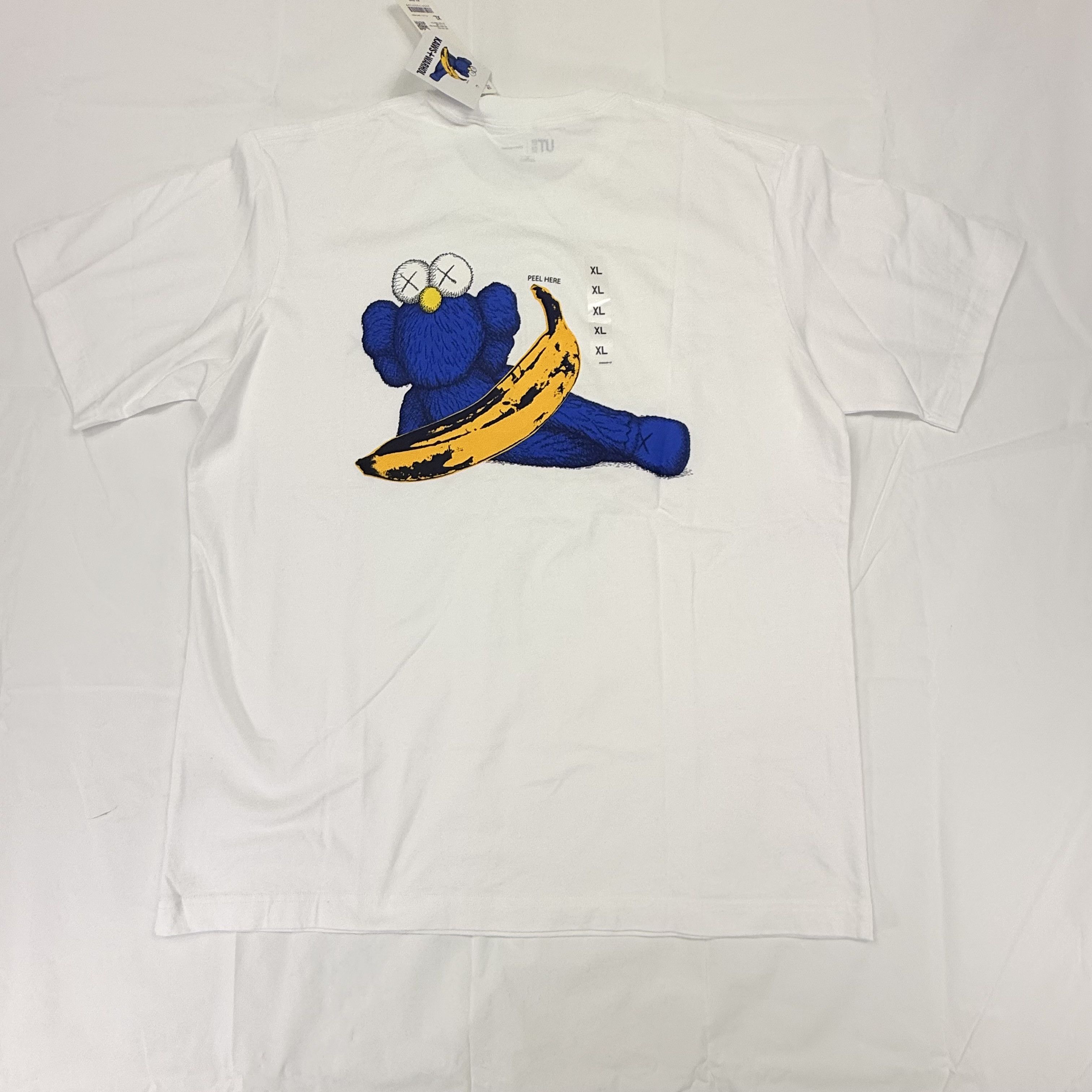Andy Warhol × Uniqlo Uniqlo KAWS x Andy Warhol White Graphic T-Shirt XL Size US XL / EU 56 / 4 - 1 Thumbnail