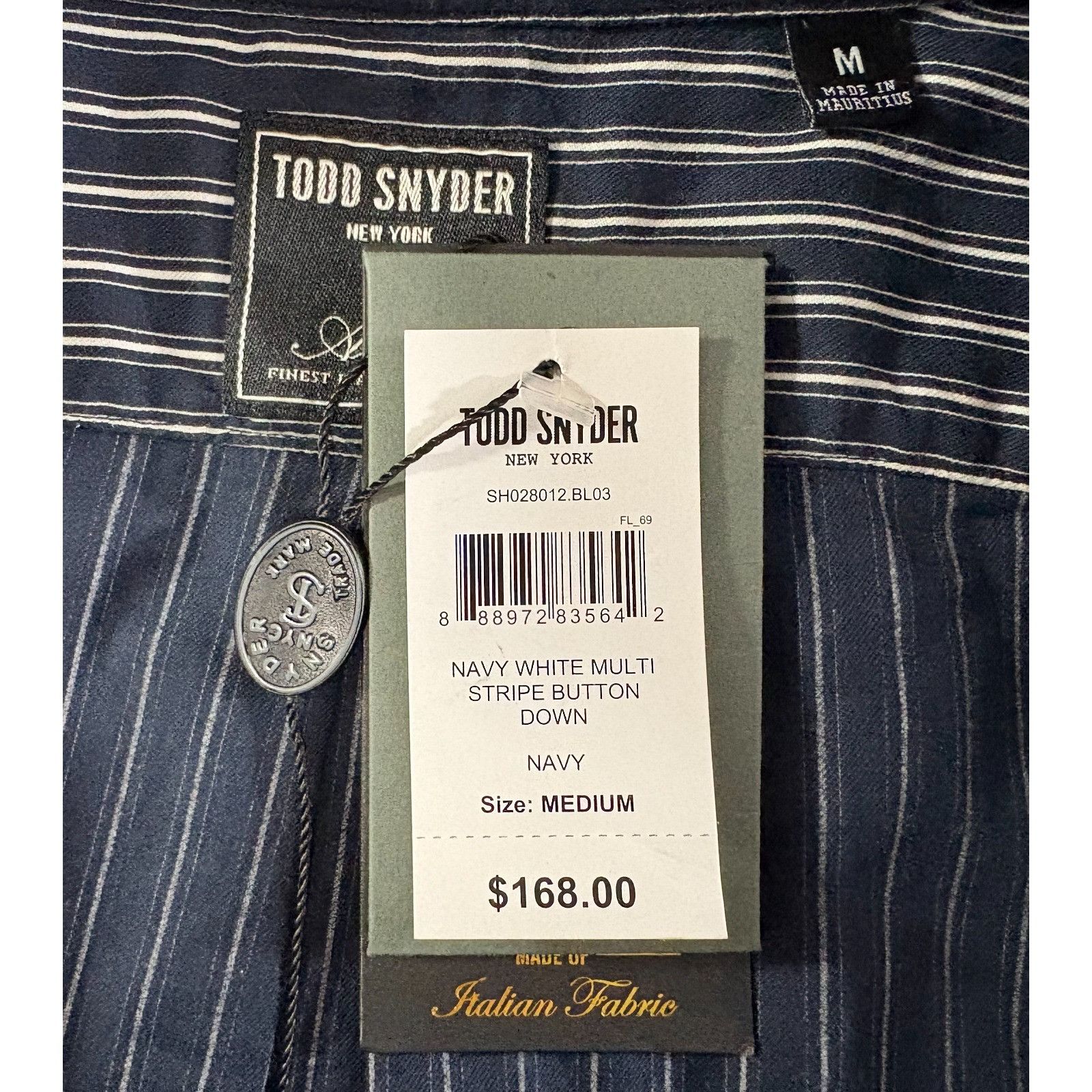 Todd Snyder TODD SNYDER X ALBINI Finest Italian Fabric striped Shirt siz Size US M / EU 48-50 / 2 - 3 Thumbnail