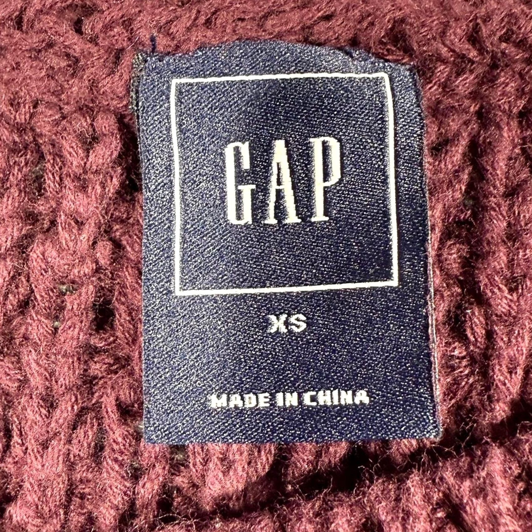 Gap GAP Cable Knit Sweater Women’s XS Purple Grandpa Sweater Shirt Pullover Womens XS Purple Grandpa Sweater Size XS / US 0-2 / IT 36-38 - 3 Thumbnail
