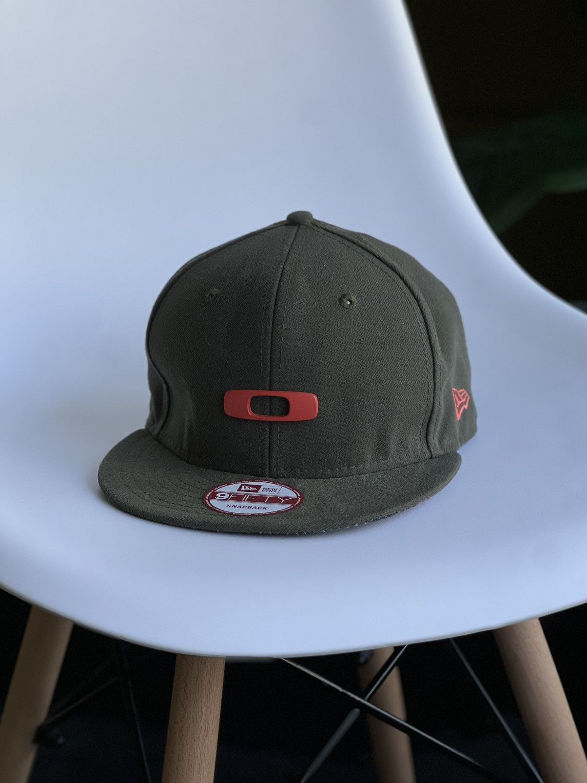 New Era × Oakley Oakley x New Era 9Fifty Snapback Hat Khaki Red 3D Logo Size ONE SIZE - 1 Thumbnail