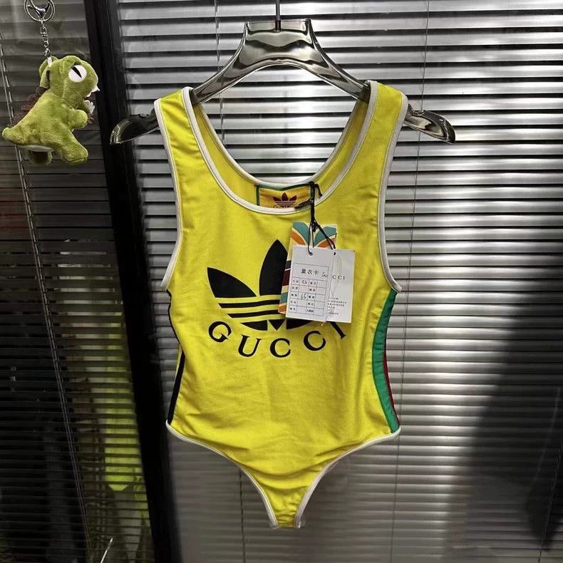 Gucci Gucci Yellow Swimsuit with Original Tags - dmc Size US 26 / EU 42 - 1 Thumbnail