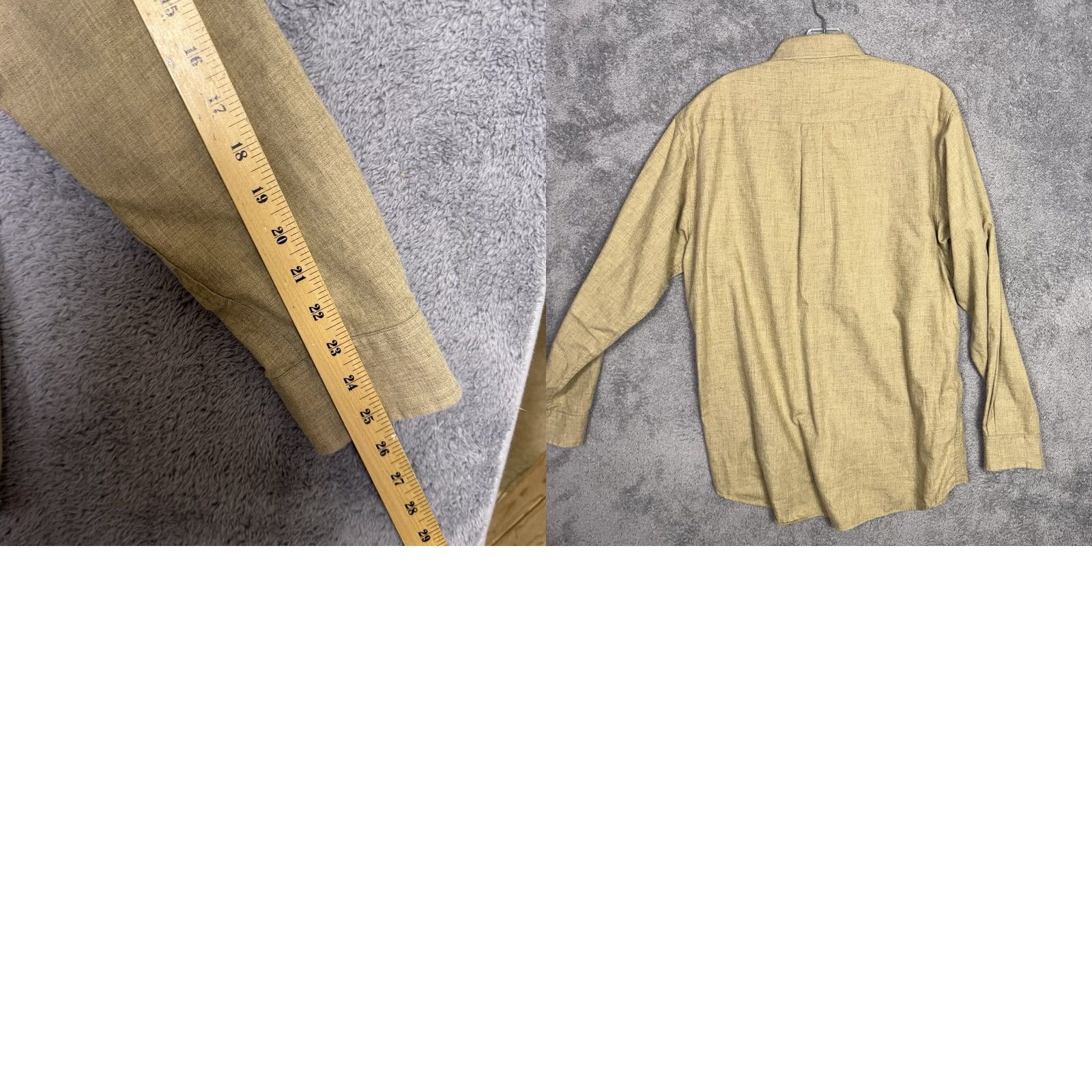 Vintage VINTAGE Viyella Wool Blend Shirt Mens XL Solid Camel Flannel Button-Down Hunt Barn Chore Shirt Mens XL Camel Brown Solid 90s Vintage Mens Size US XL / EU 56 / 4 - 8 Thumbnail