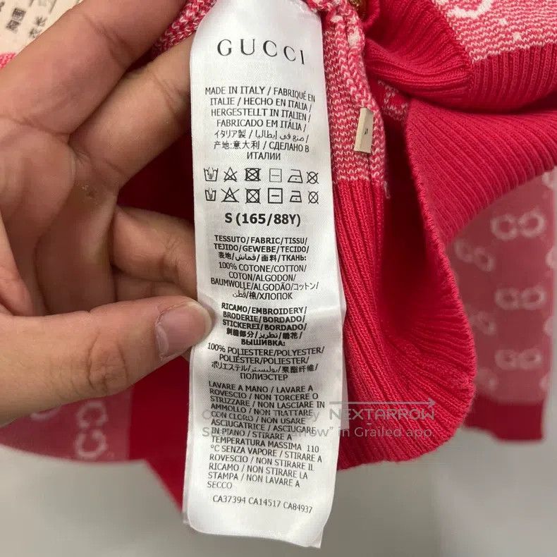 Gucci Gucci Full-print double G gold buckle knitted cardigan coa Size S / US 4 / IT 40 - 4 Thumbnail