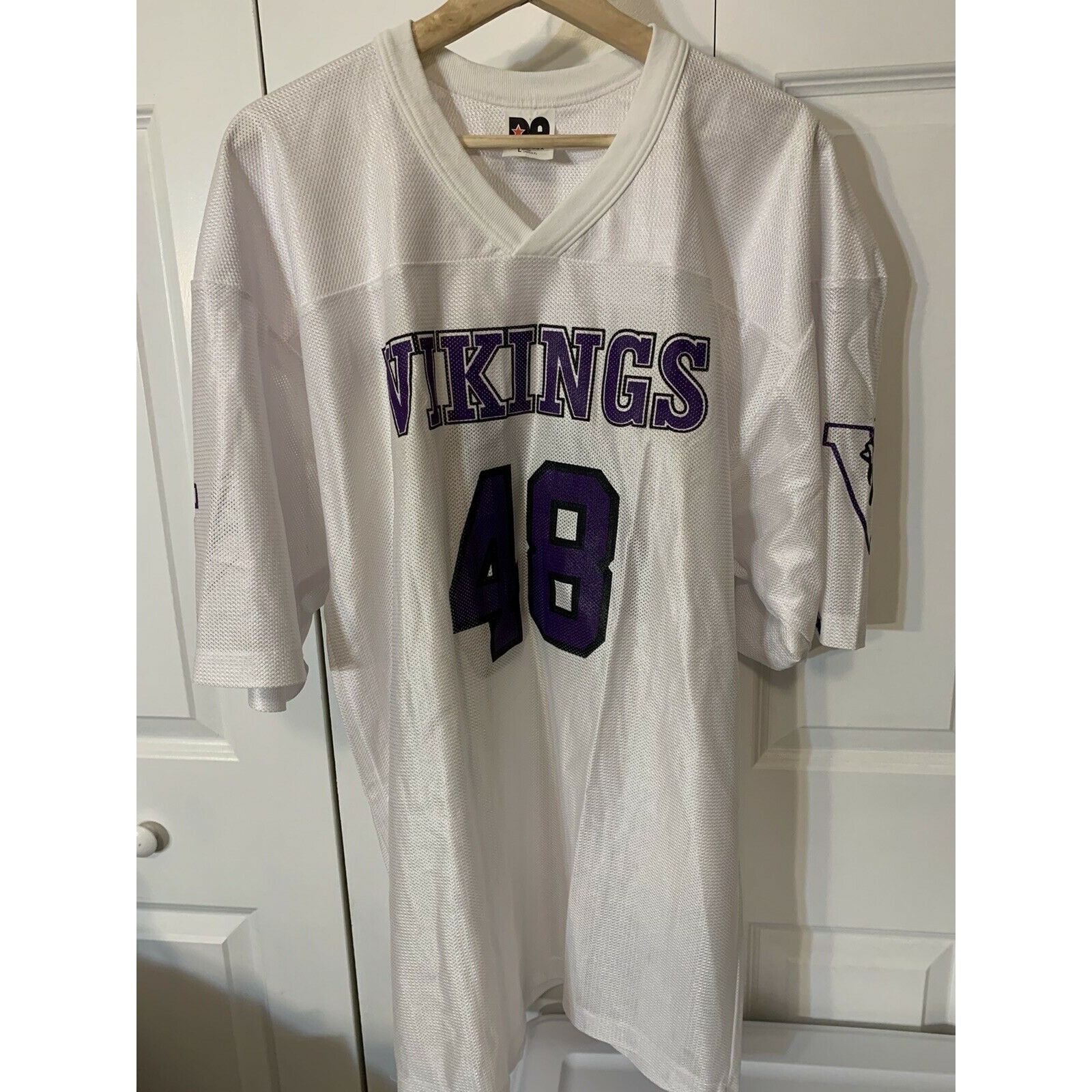 Other DA Vikings Jersey White Purple Men’s Sz L No 48 Size US L / EU 52-54 / 3 - 3 Thumbnail