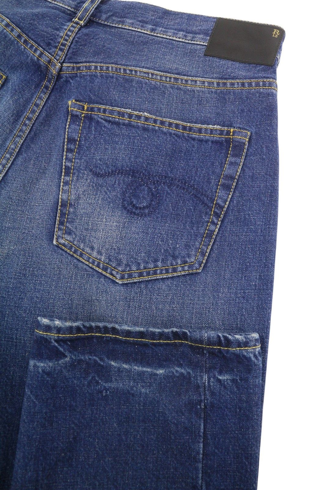 R13 CROSS OVER 27 Oasis Blue Distress 88283 Size 27" / US 4 / IT 40 - 6 Thumbnail