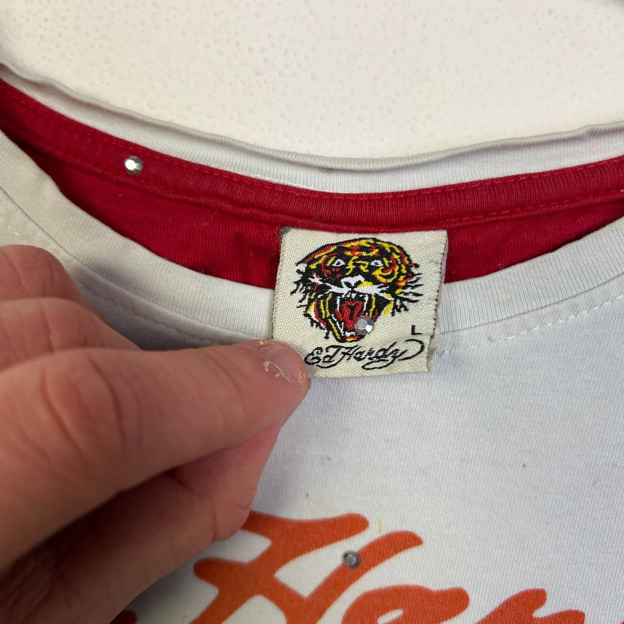 Ed Hardy Vintage Ed Hardy by CHristian Audigier y2k opium tee Size US L / EU 52-54 / 3 - 7 Thumbnail