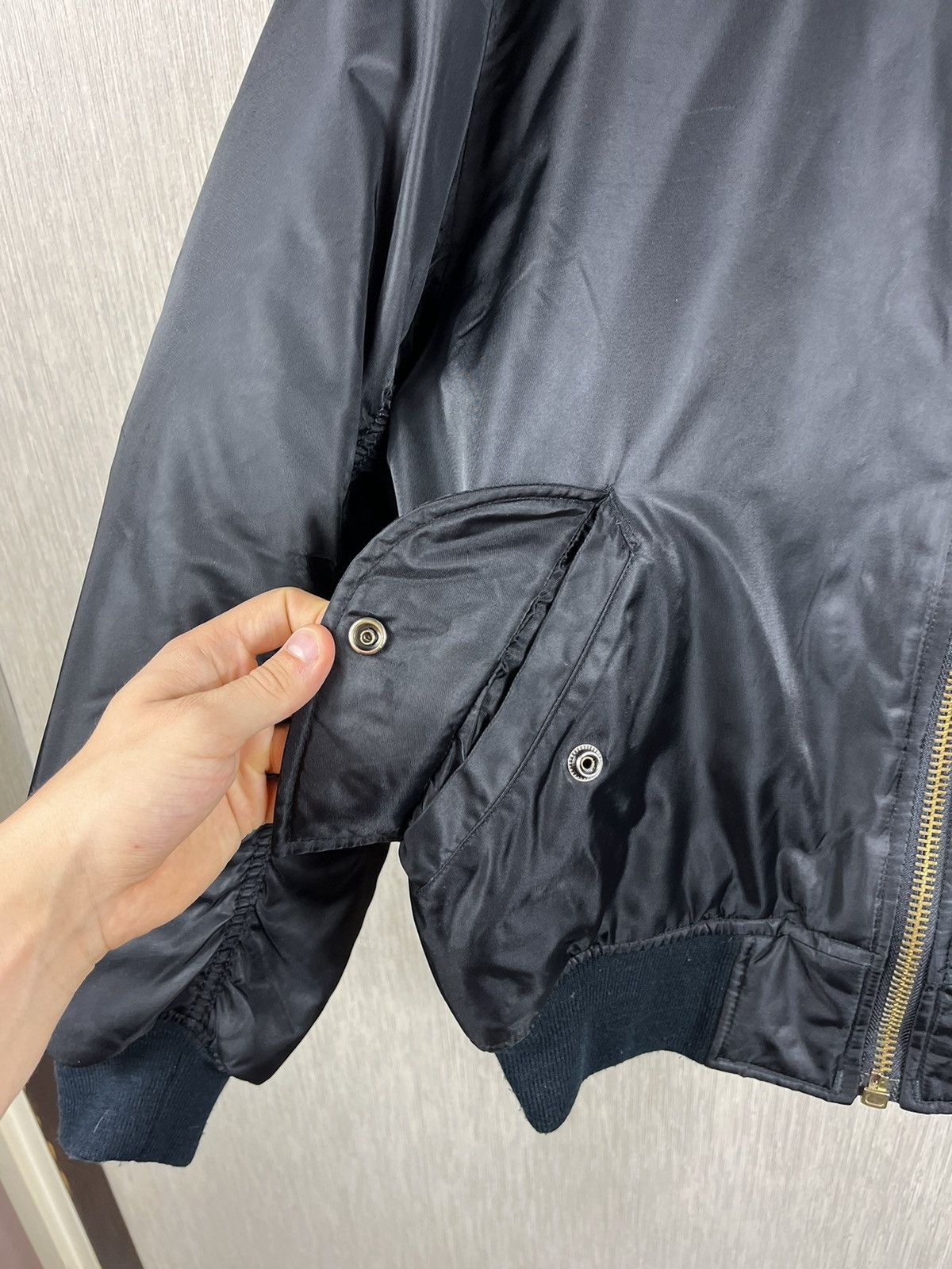 Vintage Vintage MA-1 military nylon bomber boxy jacket flyers Size US S / EU 44-46 / 1 - 15 Thumbnail