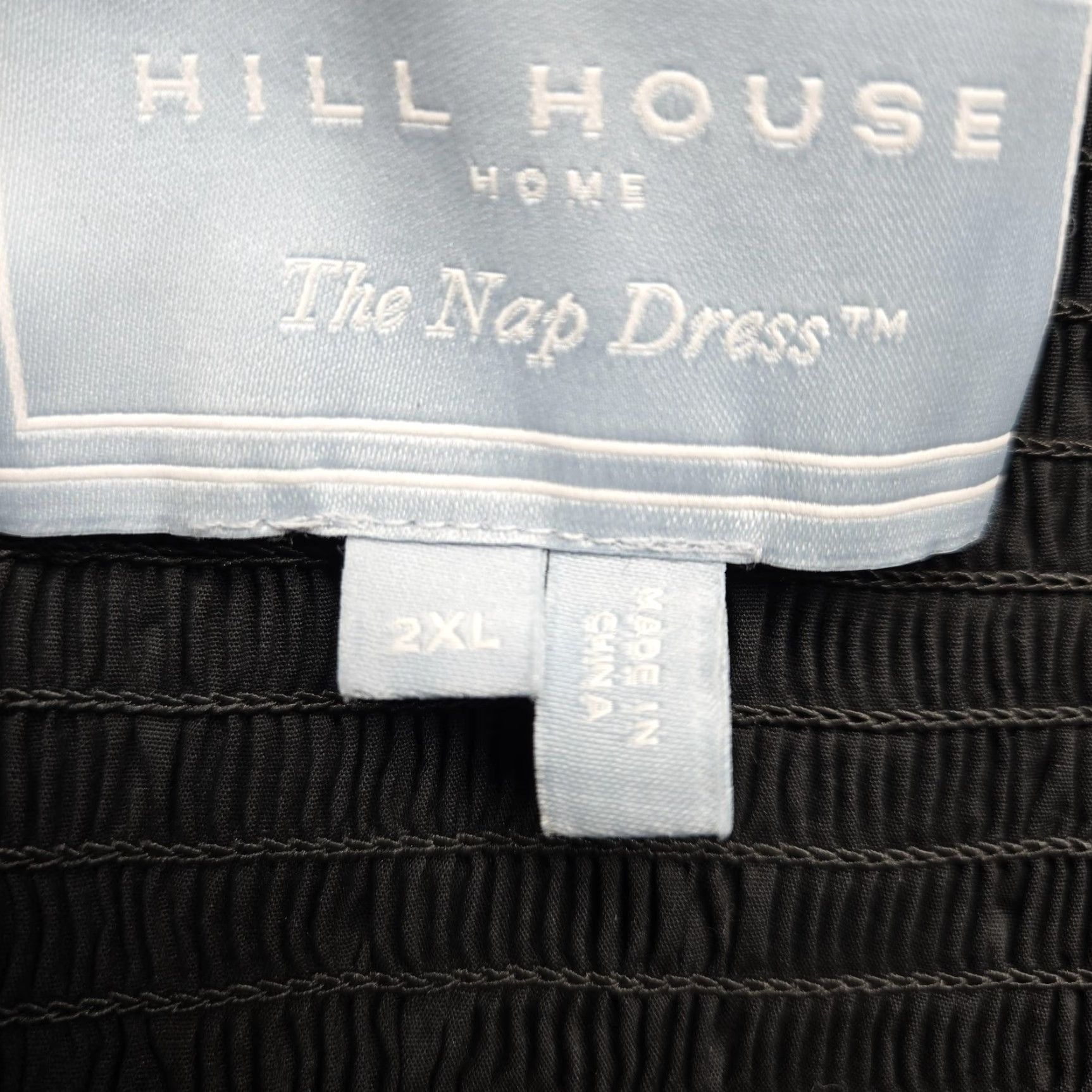 Vintage Hill House Home Nap Dress Womens 2XL Black Off Shoulder Ruffle Smocked Midi Dress Size XXL / US 16-18 / IT 52-54 - 6 Thumbnail