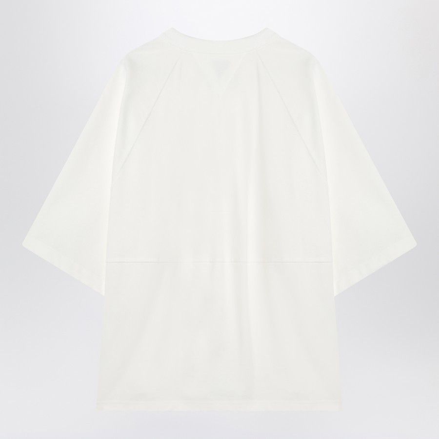 Bottega Veneta o1d2blof0825 Cotton T-Shirt in White Size US S / EU 44-46 / 1 - 2 Thumbnail
