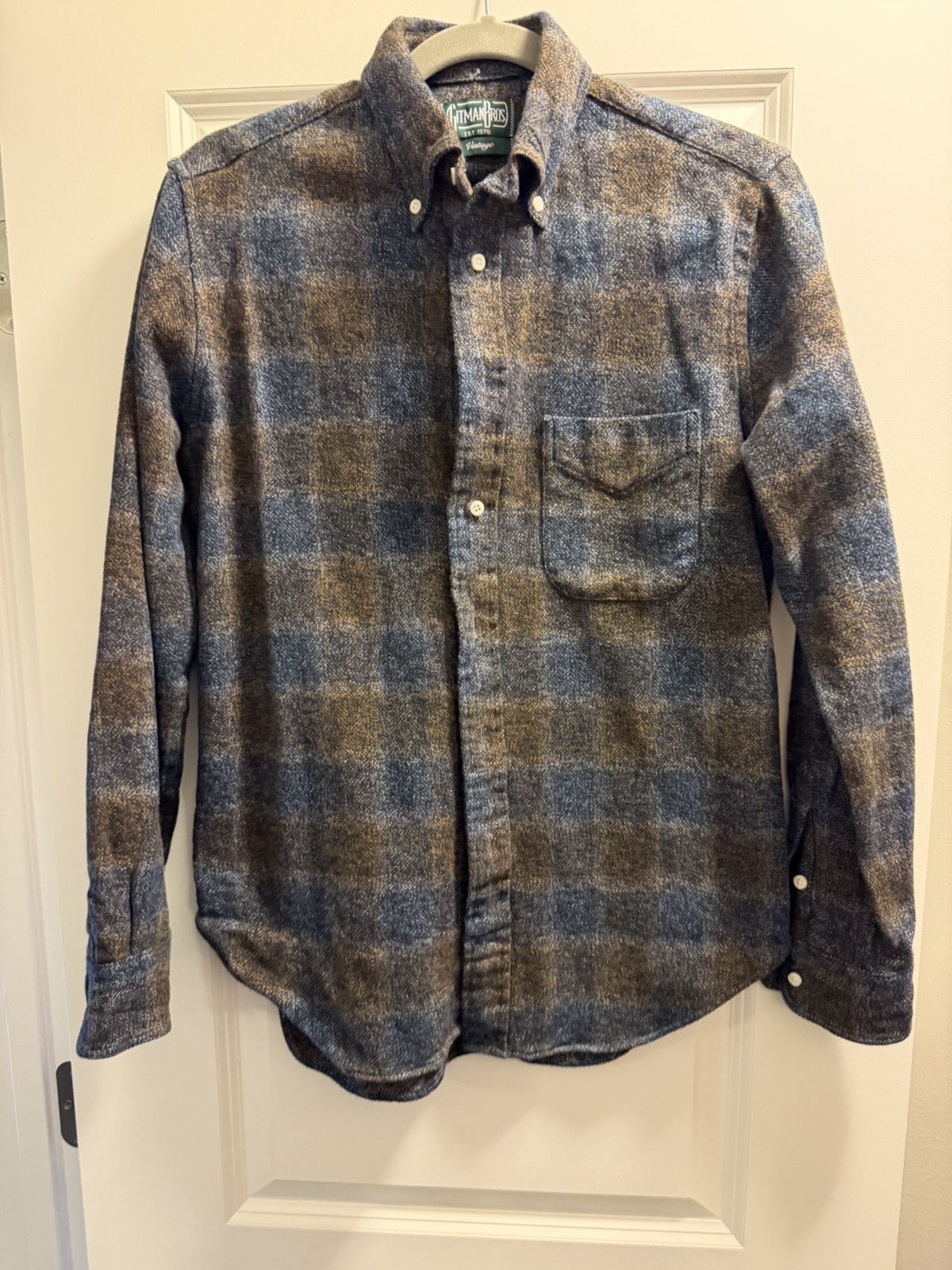 Gitman Bros. Vintage Ombre Flannel Oxford Size US M / EU 48-50 / 2 - 1 Thumbnail
