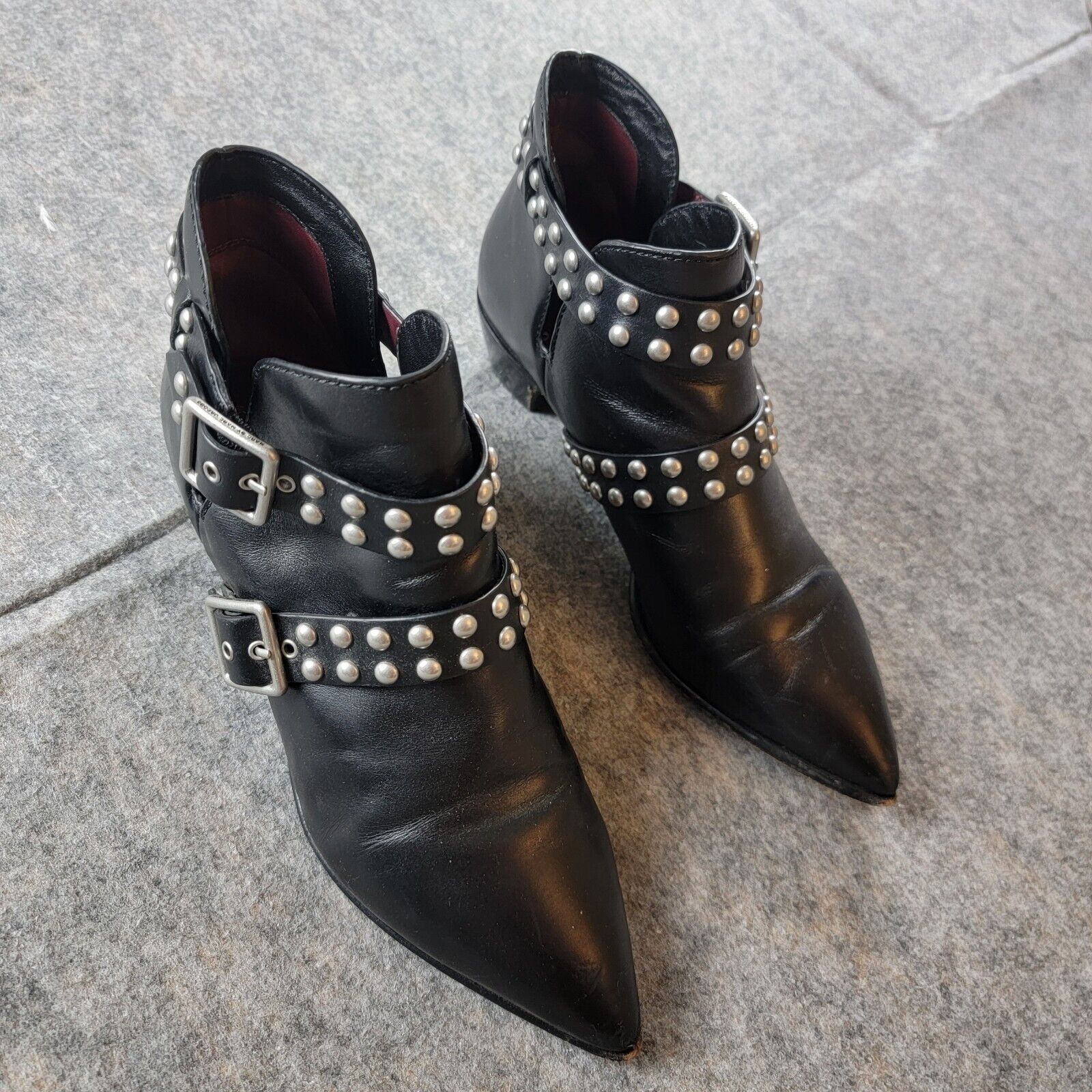 Marc by Marc Jacobs Marc by Marc Jacob Carrol Studded Leather Ankle Bootie Size US 7.5 / IT 37.5 - 1 Thumbnail