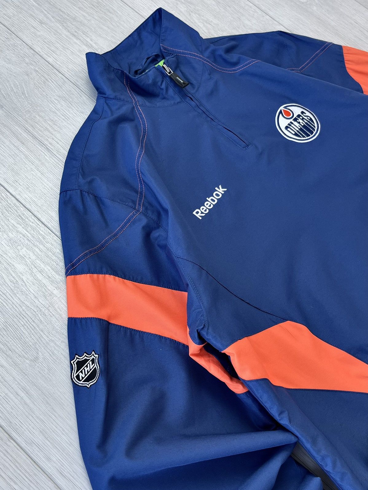 Reebok Vintage Reebok Edmonton Oilers Track Jacket NHL USA Y2K 90s Size US S / EU 44-46 / 1 - 5 Thumbnail