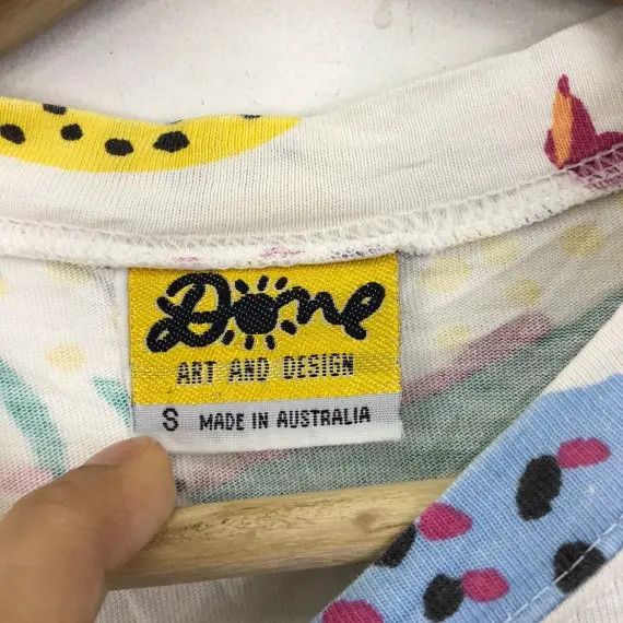 Other Vtg 90’ KEN DONE AUSTRALIA Art AOP Tee Shirt Drawing Beach Size M / US 6-8 / IT 42-44 - 3 Thumbnail