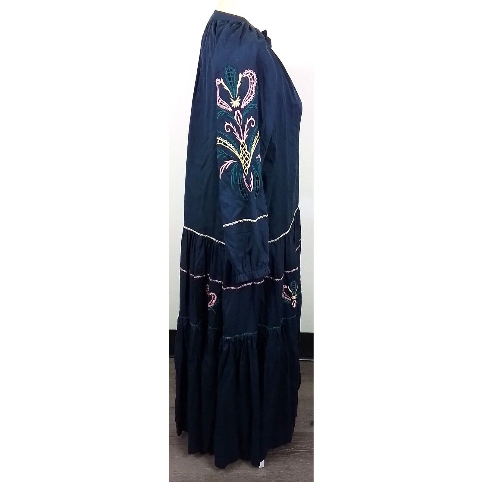 Other Lug Von Siga Dress Women's Size 36 Navy Blue Embroiderd NWT Size XS / US 0-2 / IT 36-38 - 2 Thumbnail