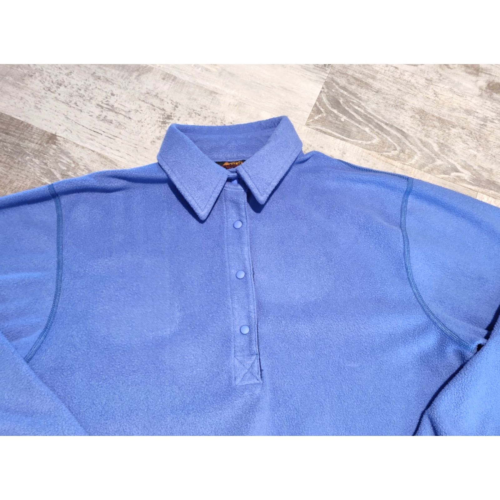 Vintage Vintage Polartec REI Fleece Pullover Jacket Sweater Size S Snap Button Blue/Purple Polyester Size US S / EU 44-46 / 1 - 6 Thumbnail
