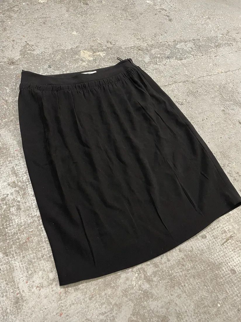Prada × Vintage 2000s Prada Black Minimalist Skirt Size 27" / US 4 / IT 40 - 6 Thumbnail