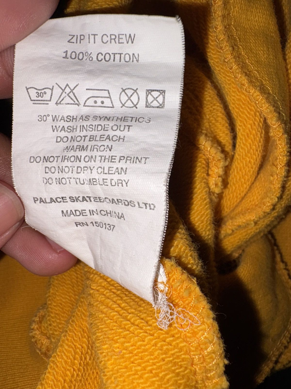 Palace Palace Sweatshirt L Cotton Gold Size US L / EU 52-54 / 3 - 8 Thumbnail