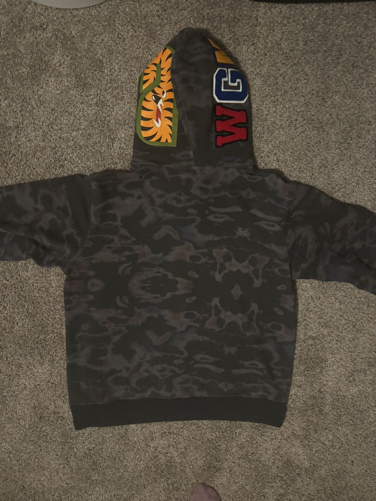 Bape Bape Thermography Shark Full Zip Hoodie Size US XXL / EU 58 / 5 - 7 Thumbnail