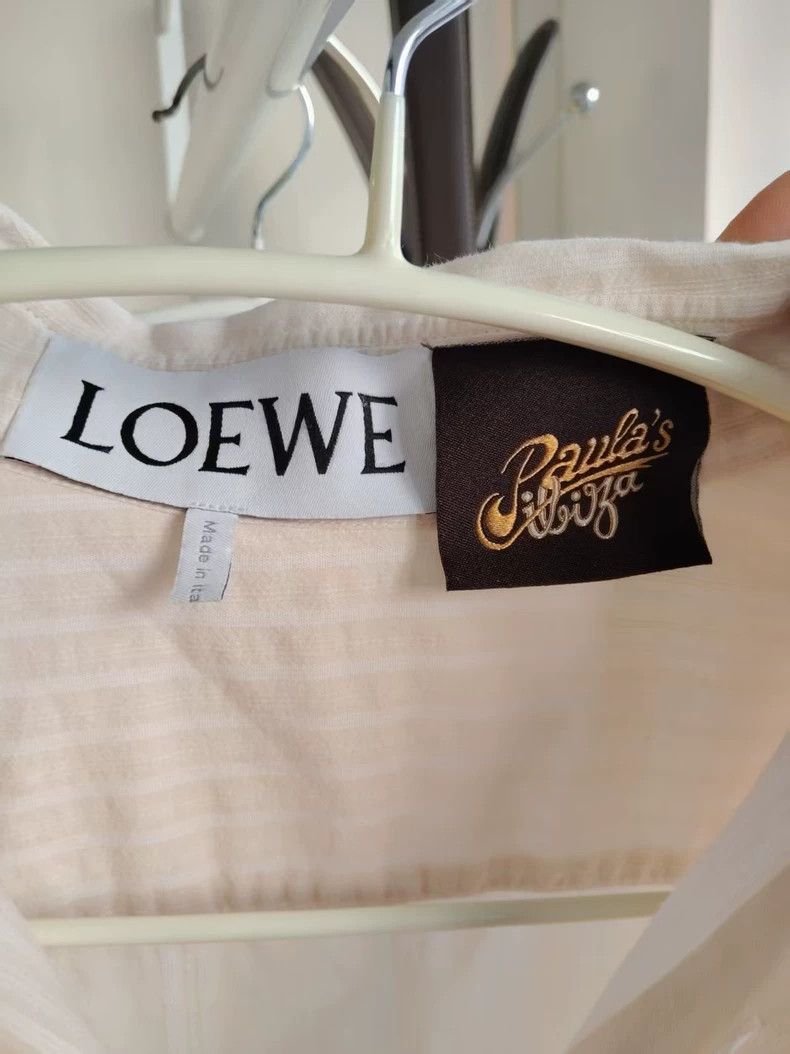 Loewe LOEWE Pink striped dress shirt skirt Size L / US 10 / IT 46 - 3 Thumbnail