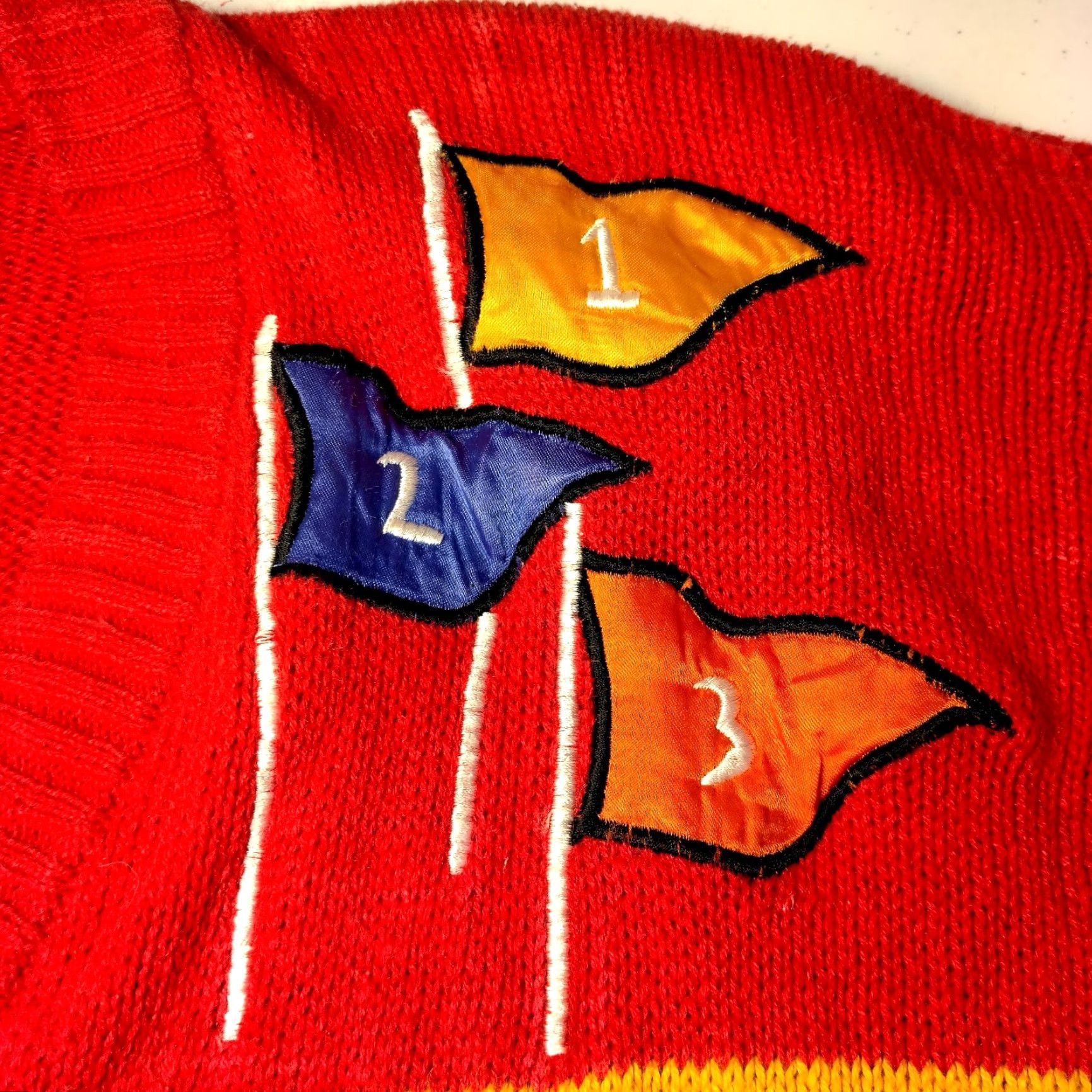 Vintage VINTAGE P. Galli Women's Cardigan Sweater Knit Long Sleeve V-Neck Casual Golf Football Tennis Red S Size S / US 4 / IT 40 - 7 Thumbnail