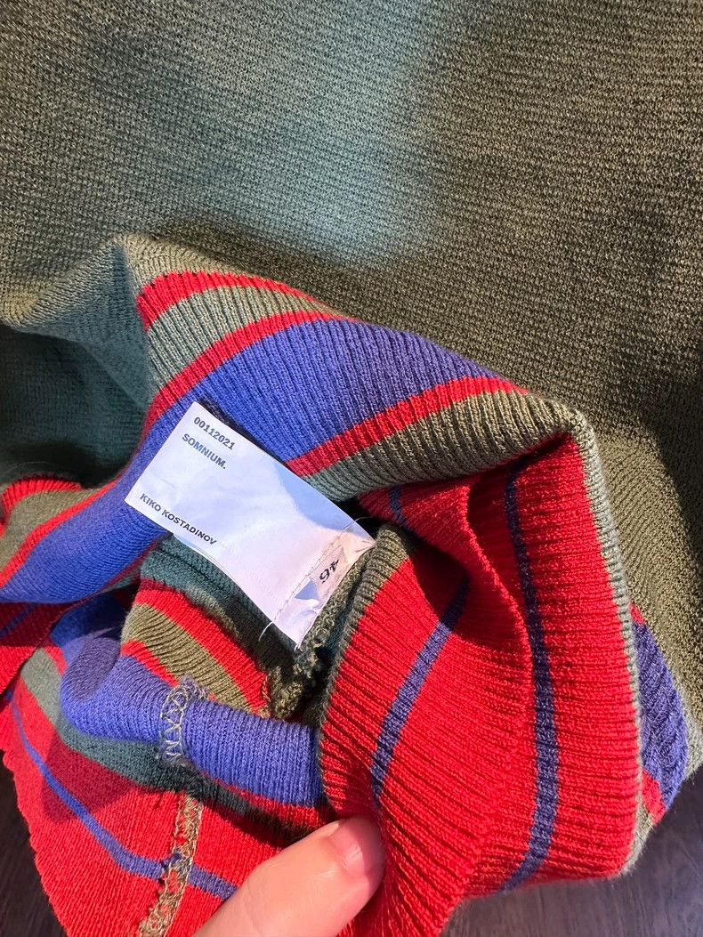 Kiko Kostadinov kiko kostadinovGreen multi-color knitted pullover vest 2503 Size US S / EU 44-46 / 1 - 3 Thumbnail