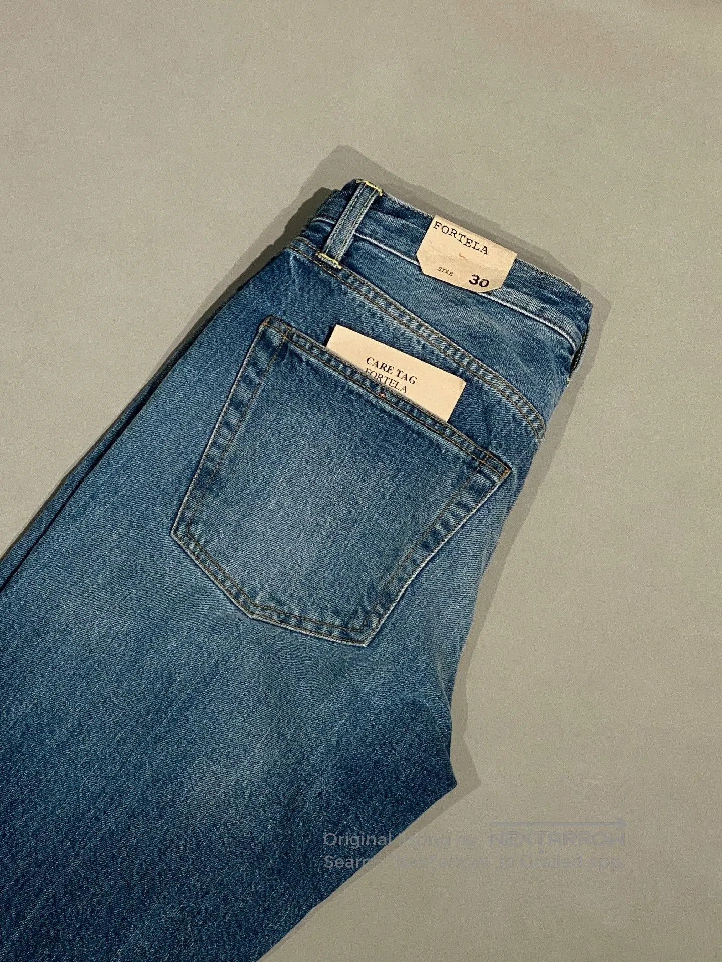Fortela FORTELA F Logo Selvedge Washed Jeans. Size US 30 / EU 46 - 5 Thumbnail