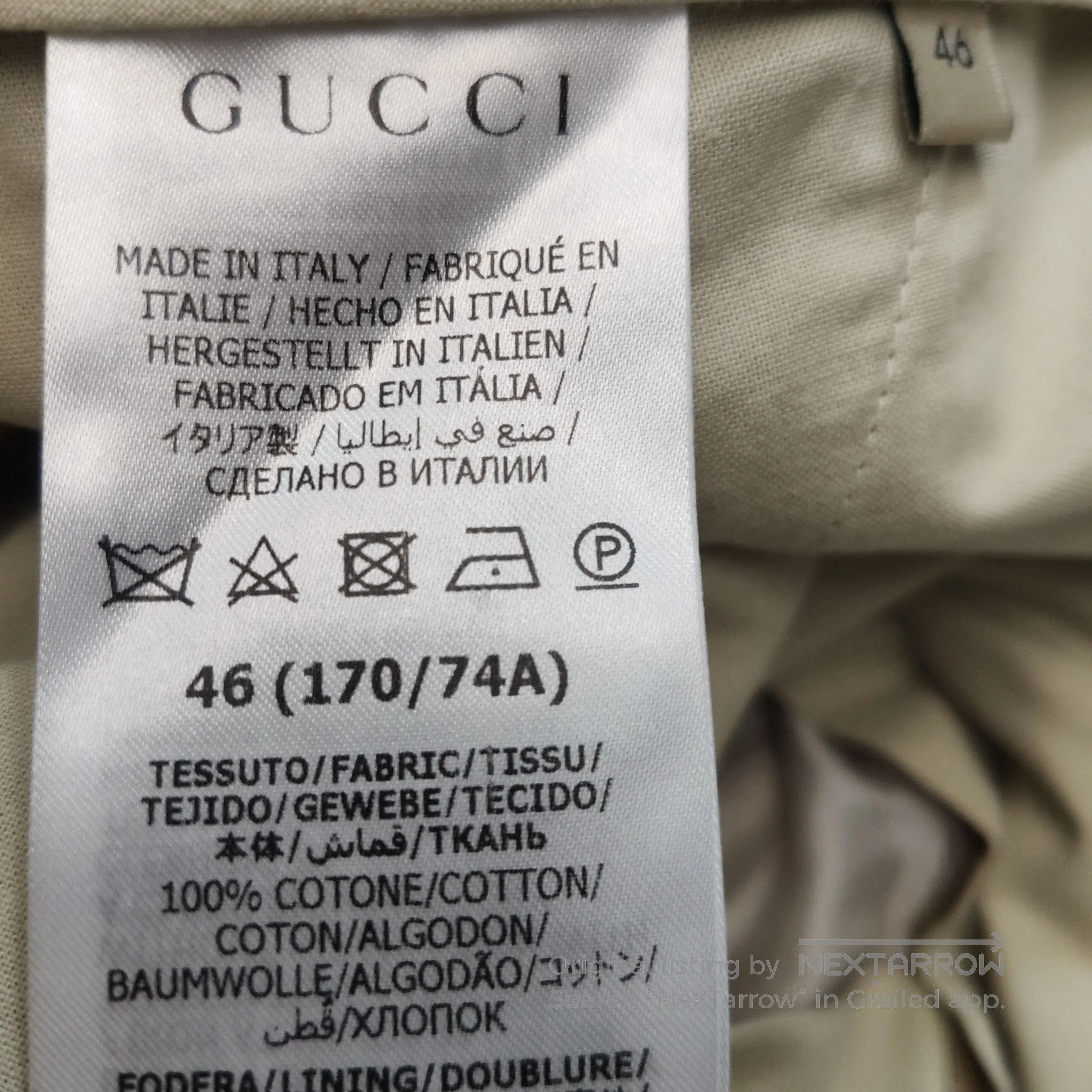 Gucci Gucci Beige Logo Waistband Tailored Pants M. Size US 30 / EU 46 - 9 Thumbnail