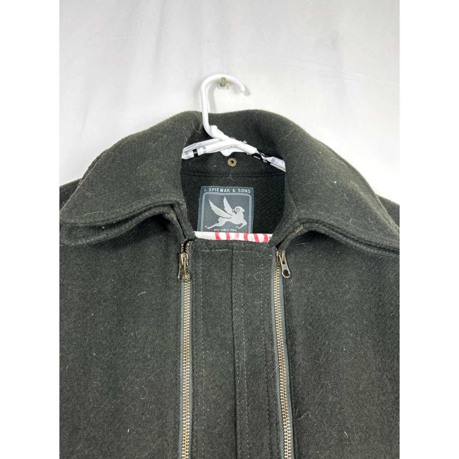 Vintage **Womens Medium Green I. Spiewak & Sons Wool Zip Cape** User: **Green Womens Medium I. Spiewak & Sons Wool Zip Cape** Size M / US 6-8 / IT 42-44 - 5 Thumbnail