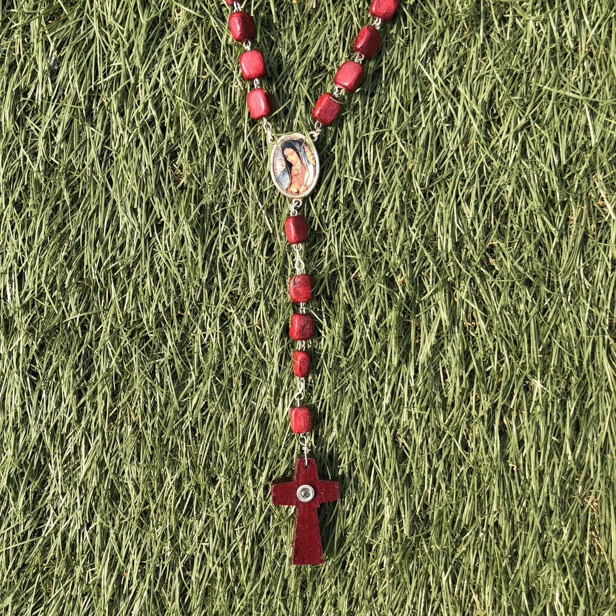 Vintage Catholic rosary bead Size ONE SIZE - 3 Thumbnail