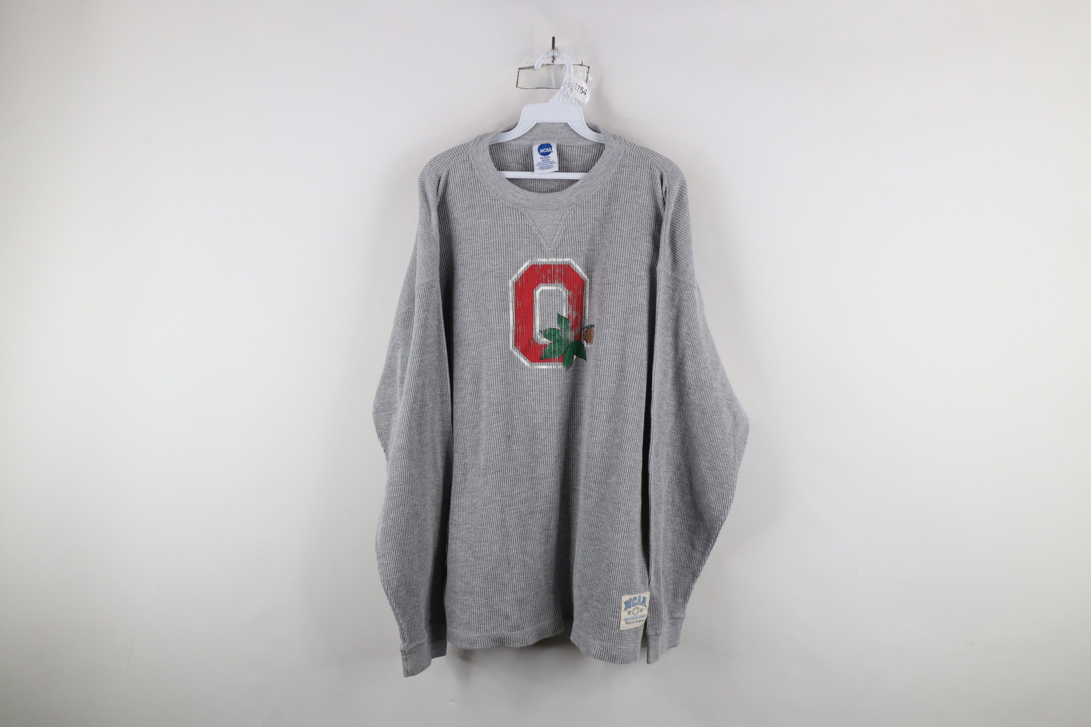 Vintage Vintage Ohio State University Thermal Waffle Knit T-Shirt Size US XL / EU 56 / 4 - 1 Thumbnail
