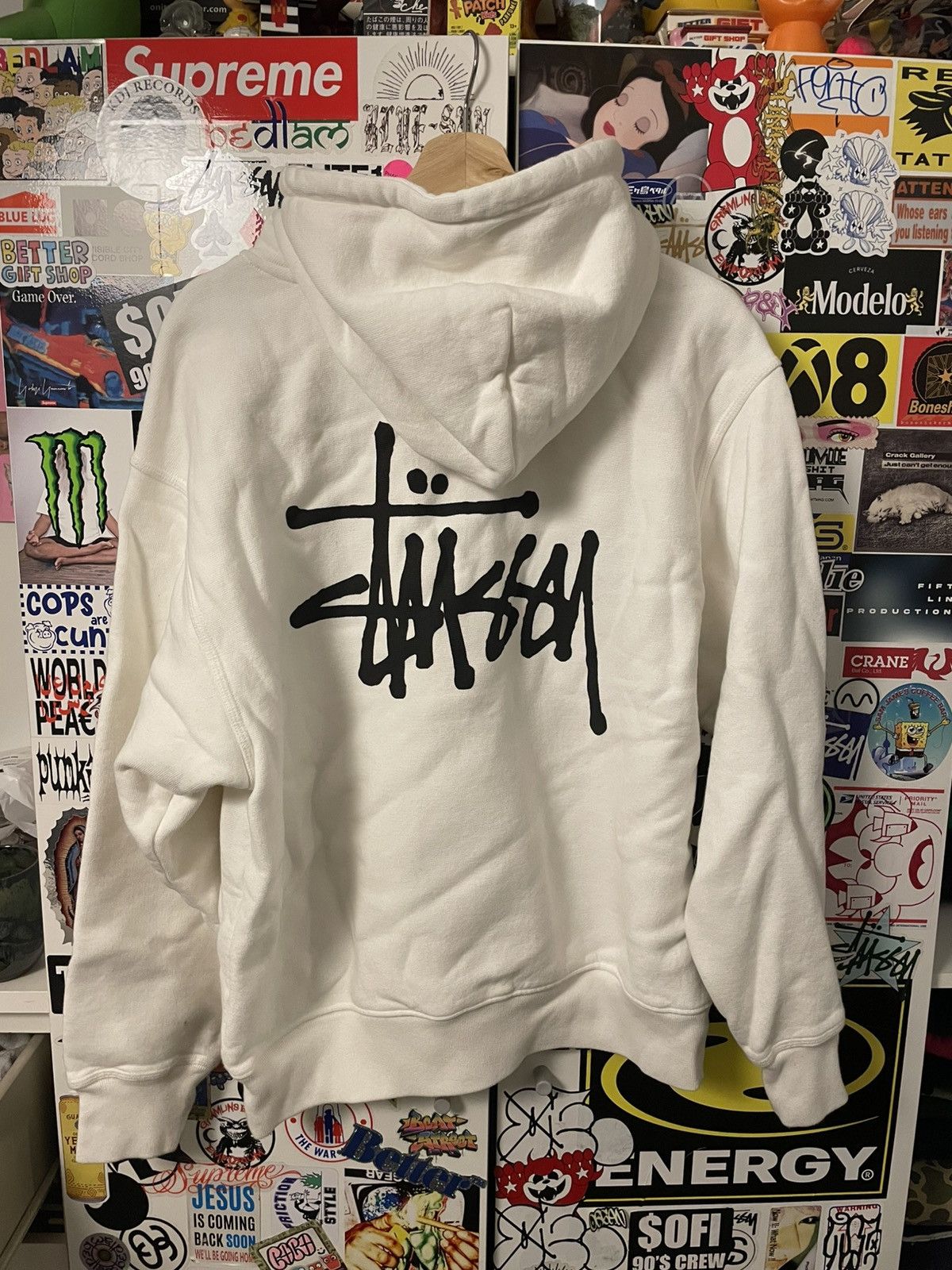 Stussy Basic Logo Hoodie Size US M / EU 48-50 / 2 - 2 Thumbnail