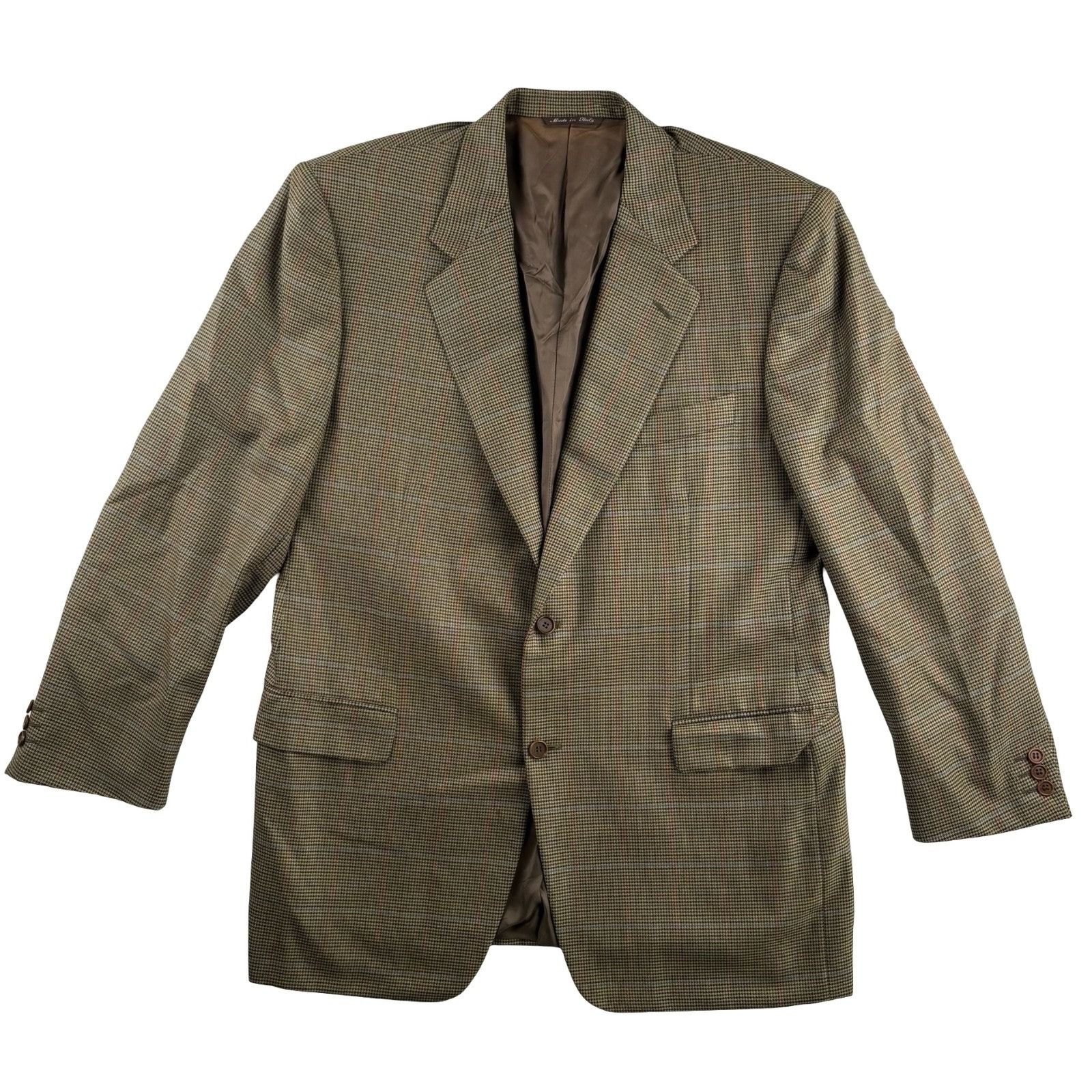 Canali Canali Men’s 100% Wool Blazer Jacket Brown • Italy • 44R (US Size 44R - 2 Thumbnail