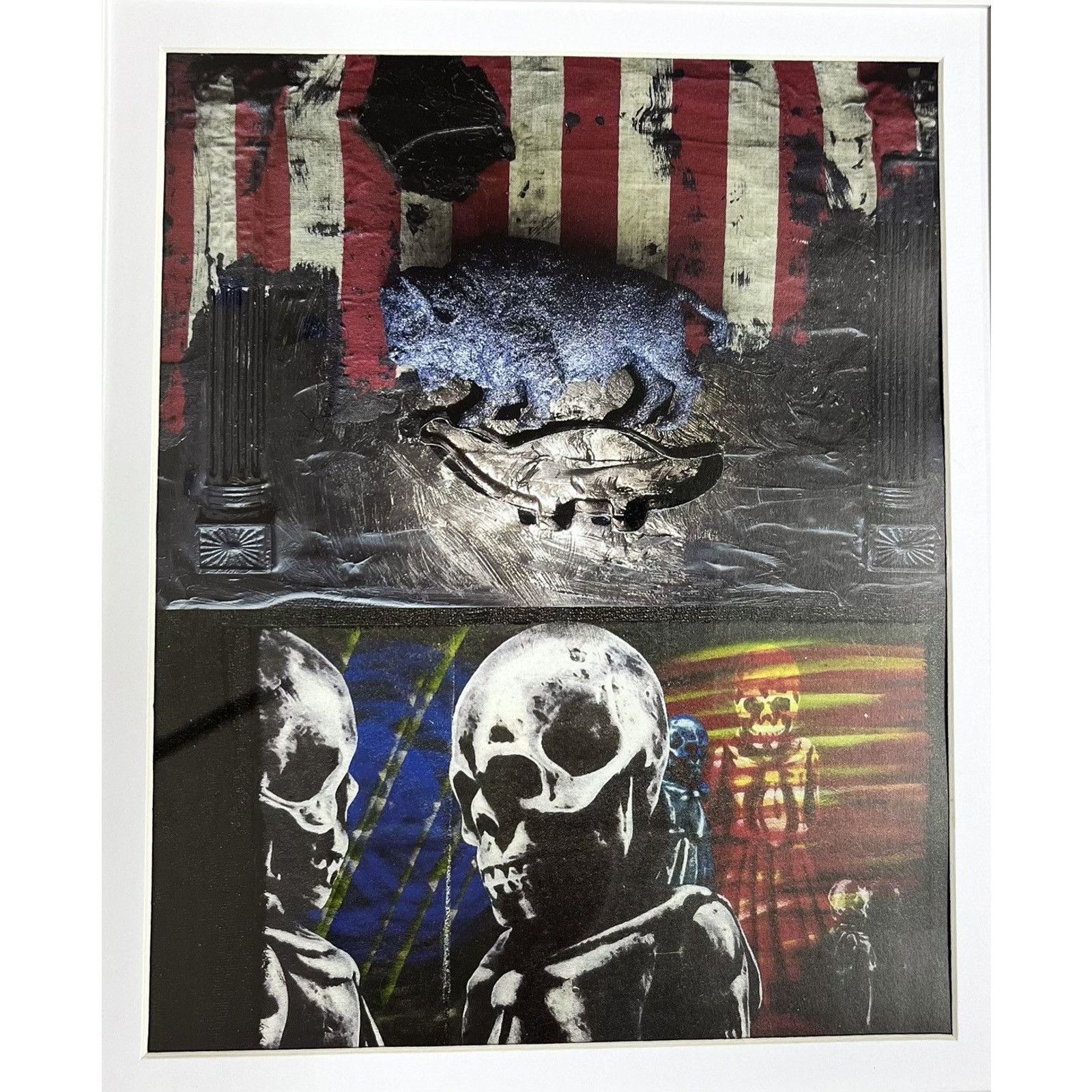 Chrome Hearts × Japanese Brand × Vintage Chrome Hearts American Skulls Framed poster 9x11 Size ONE SIZE - 2 Thumbnail