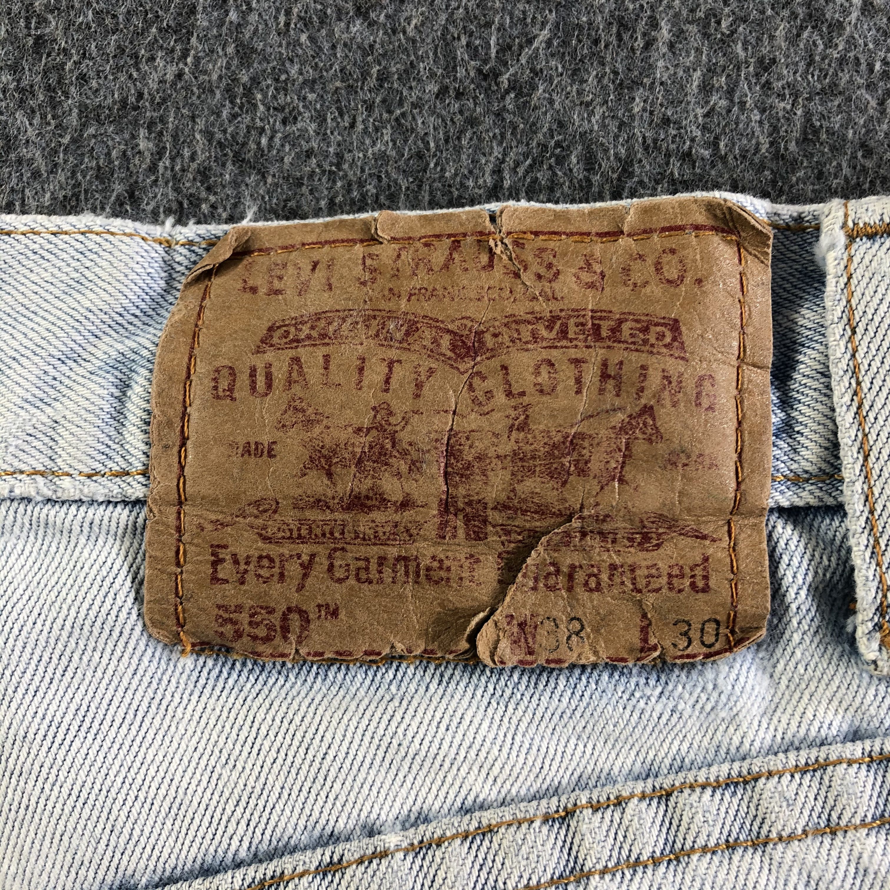 Levi's 90s Vintage Light Wash Levis 550 Jeans-J4257 Size US 38 / EU 54 - 5 Thumbnail