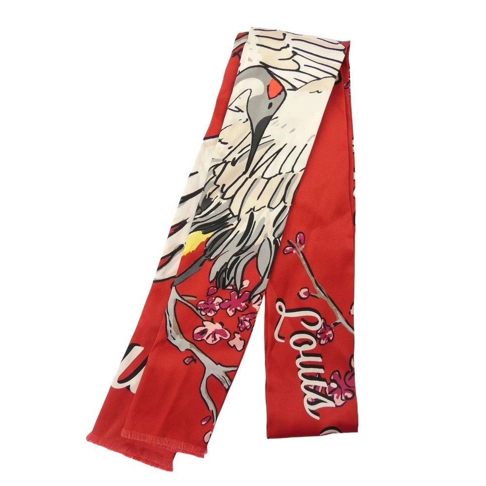 Louis Vuitton LOUIS VUITTON MP1709 Kim Jones Era Silk Scarf Stole Size ONE SIZE - 2 Thumbnail