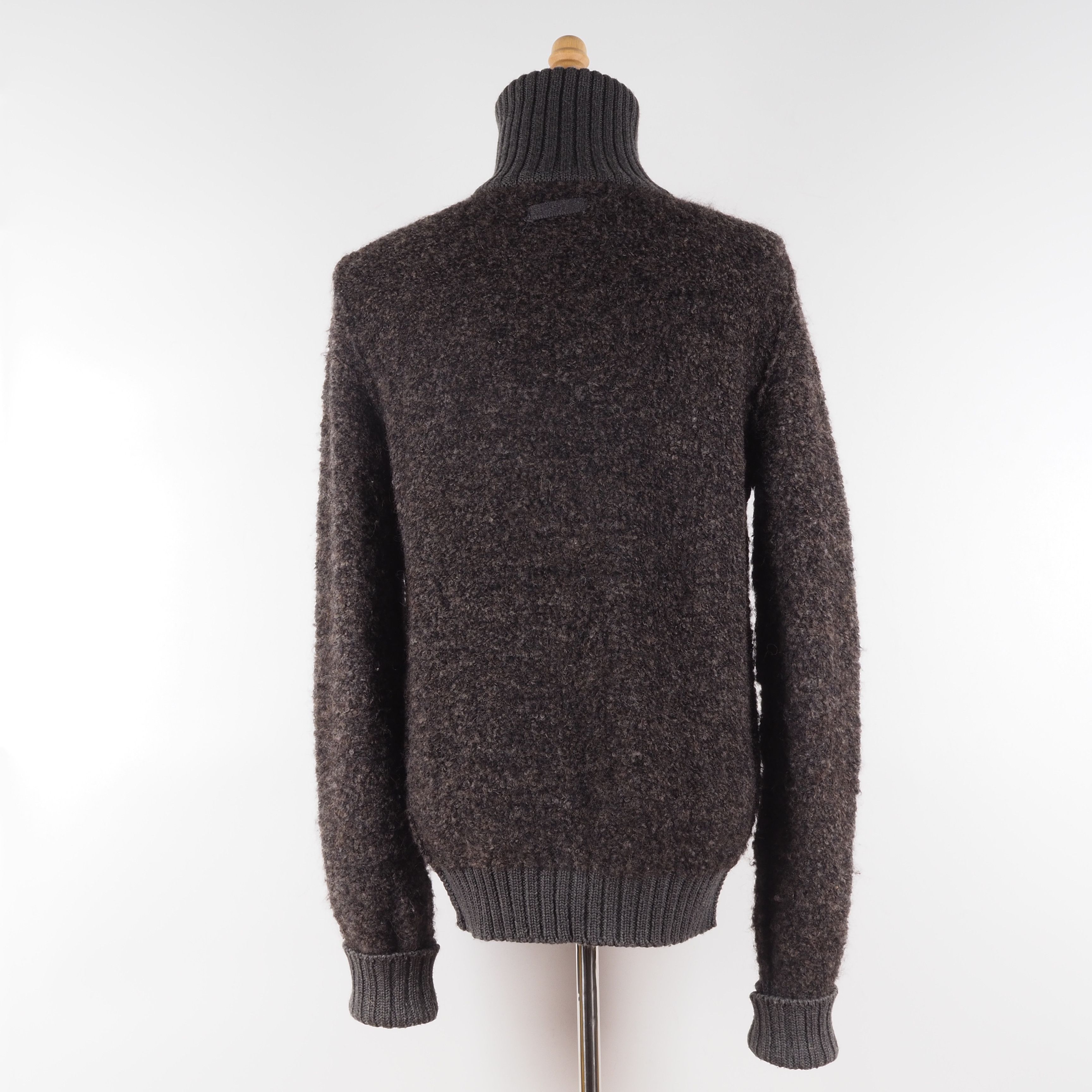 Dolce & Gabbana × Vintage Dolce&Gabbana Vintage Men Heavy Knit Grey Cardigan Sweater Size US L / EU 52-54 / 3 - 3 Thumbnail